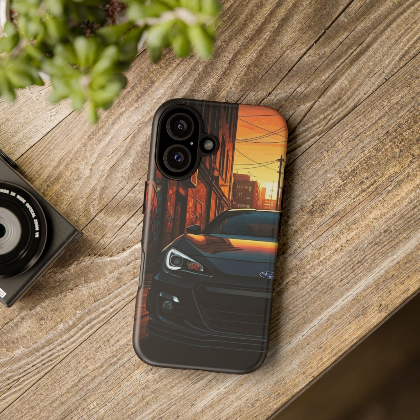 Subaru BRZ Street Life-Dual Layer Ultra Tough Phone Case iPhone 16 Matte Printify by The Night Shift Automotive Apparel