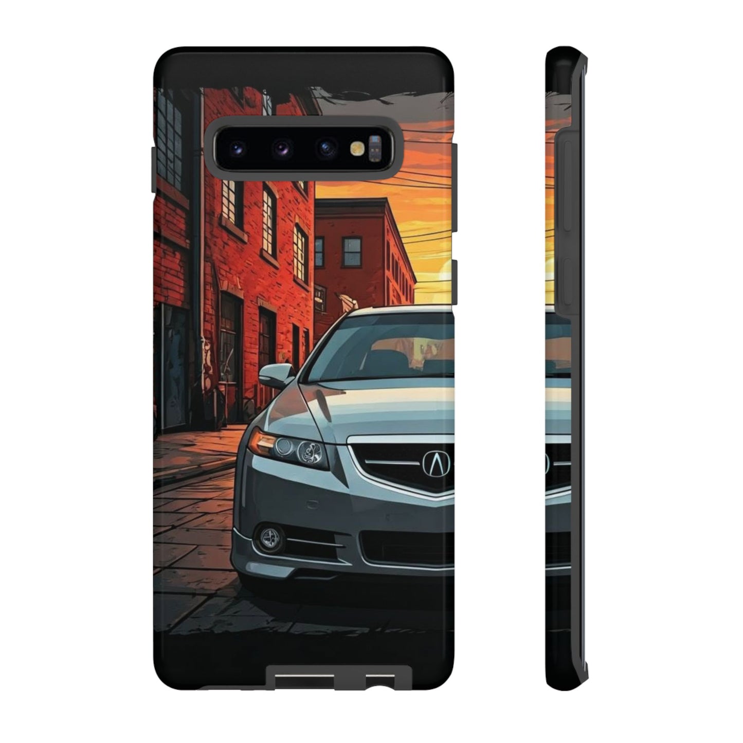 Acura TL Street Life-Dual Layer Ultra Tough Phone Case Samsung Galaxy S10 Plus Glossy Printify by The Night Shift Automotive Apparel