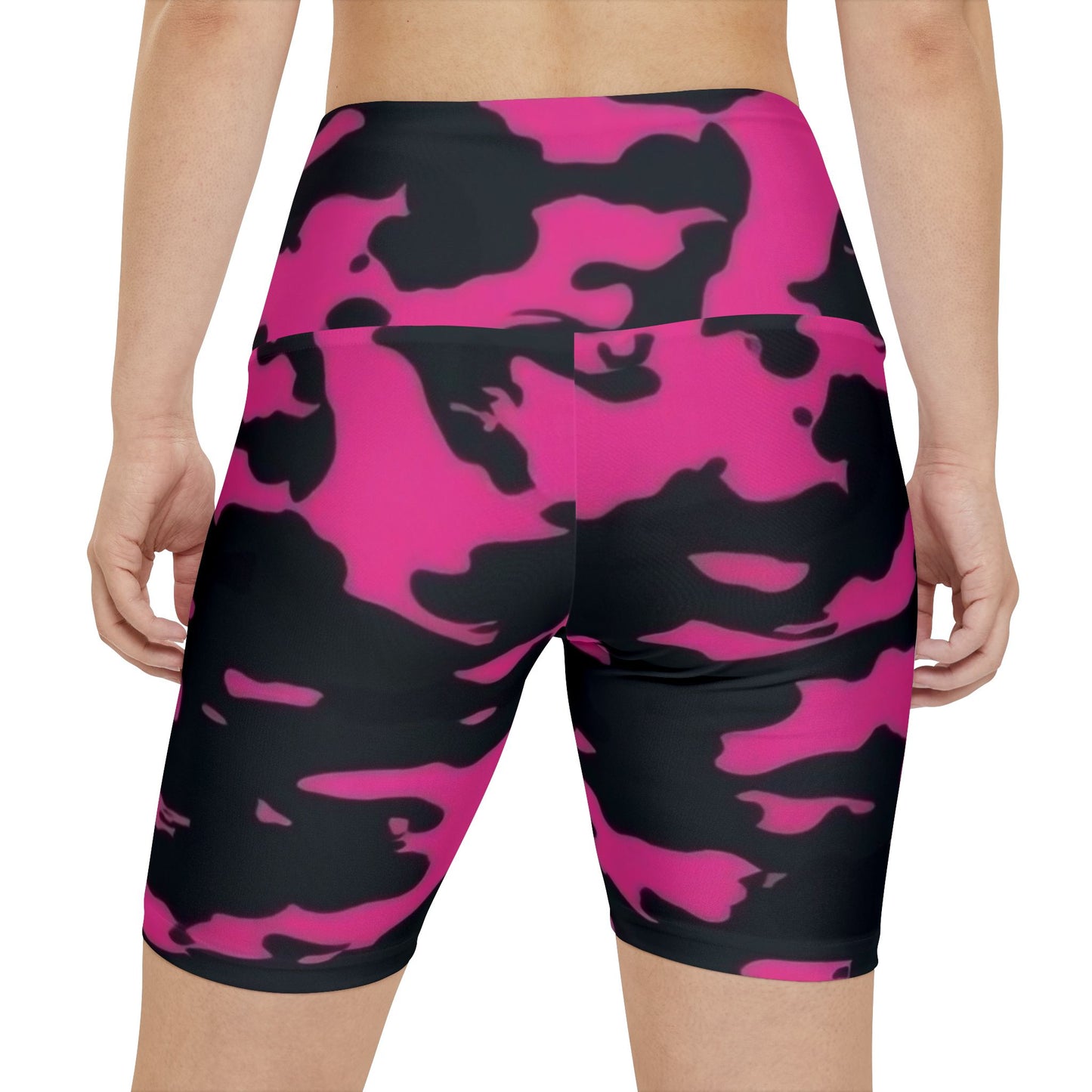 Women's Gym & Fitness Biker Shorts Printify by The Night Shift Automotive Apparel