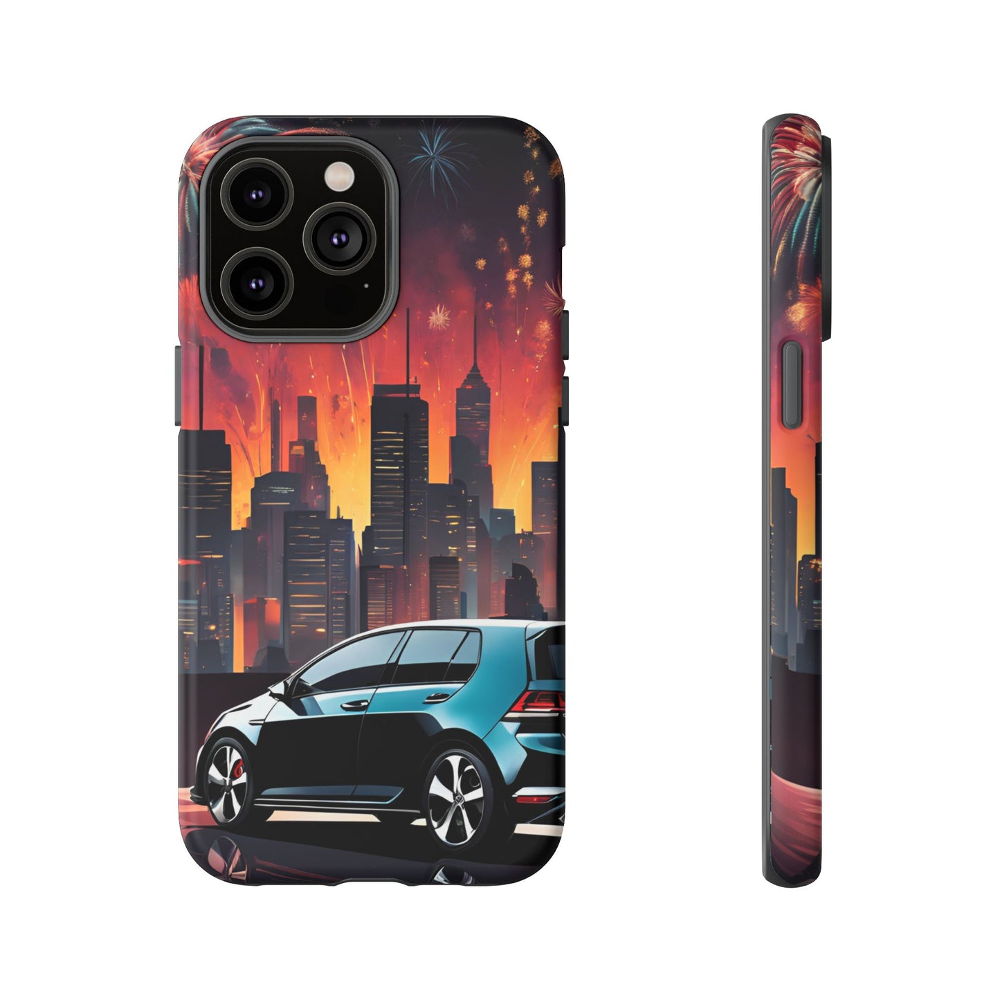 Volkswagon Golf GTI Fireworks-Dual Layer Ultra Tough Phone Case Printify by The Night Shift Automotive Apparel