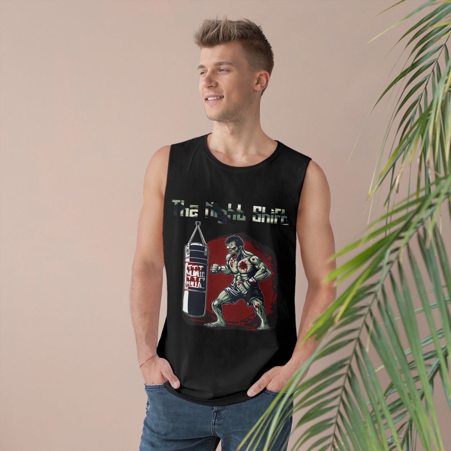 Zombie Fighting Champion - Premium Unisex Barnard Tank Top Printify by The Night Shift Automotive Apparel