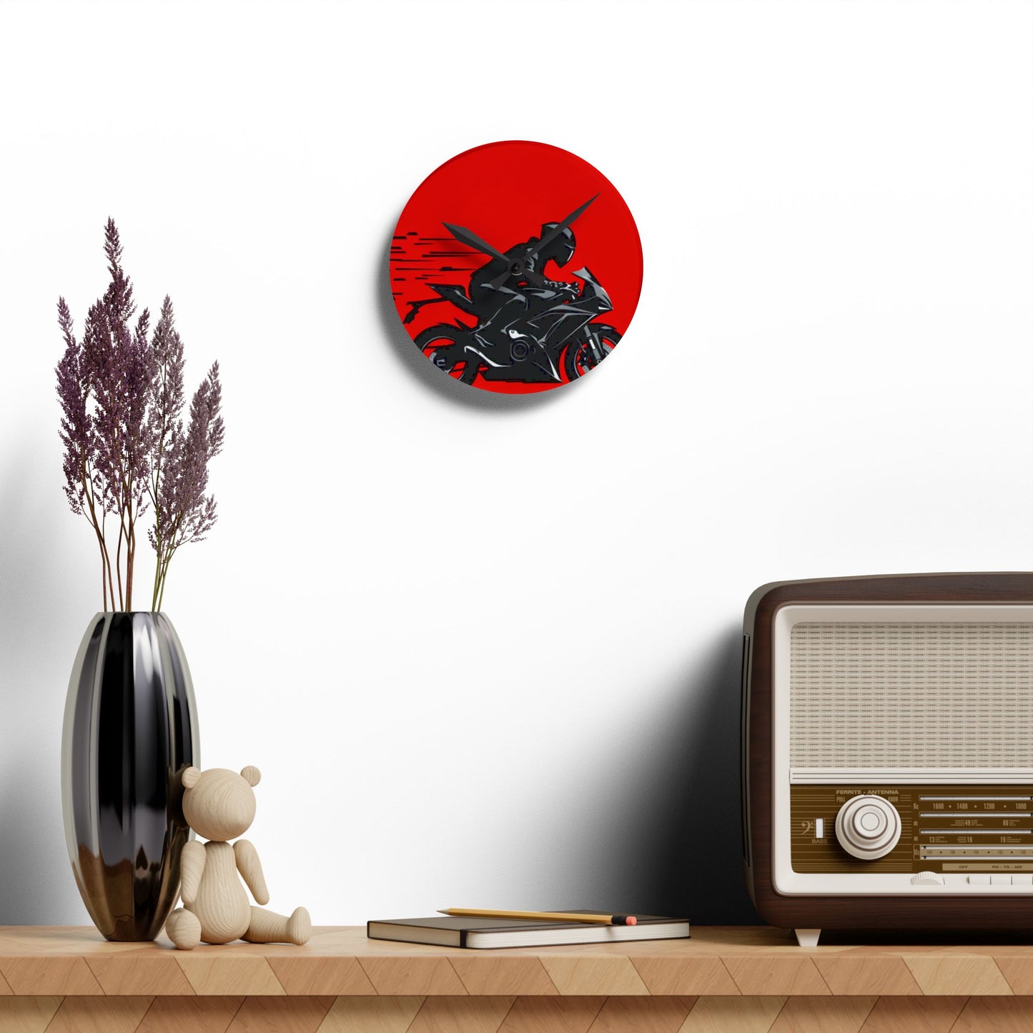 Escape Reality Motorcycle-Acrylic Wall Clock