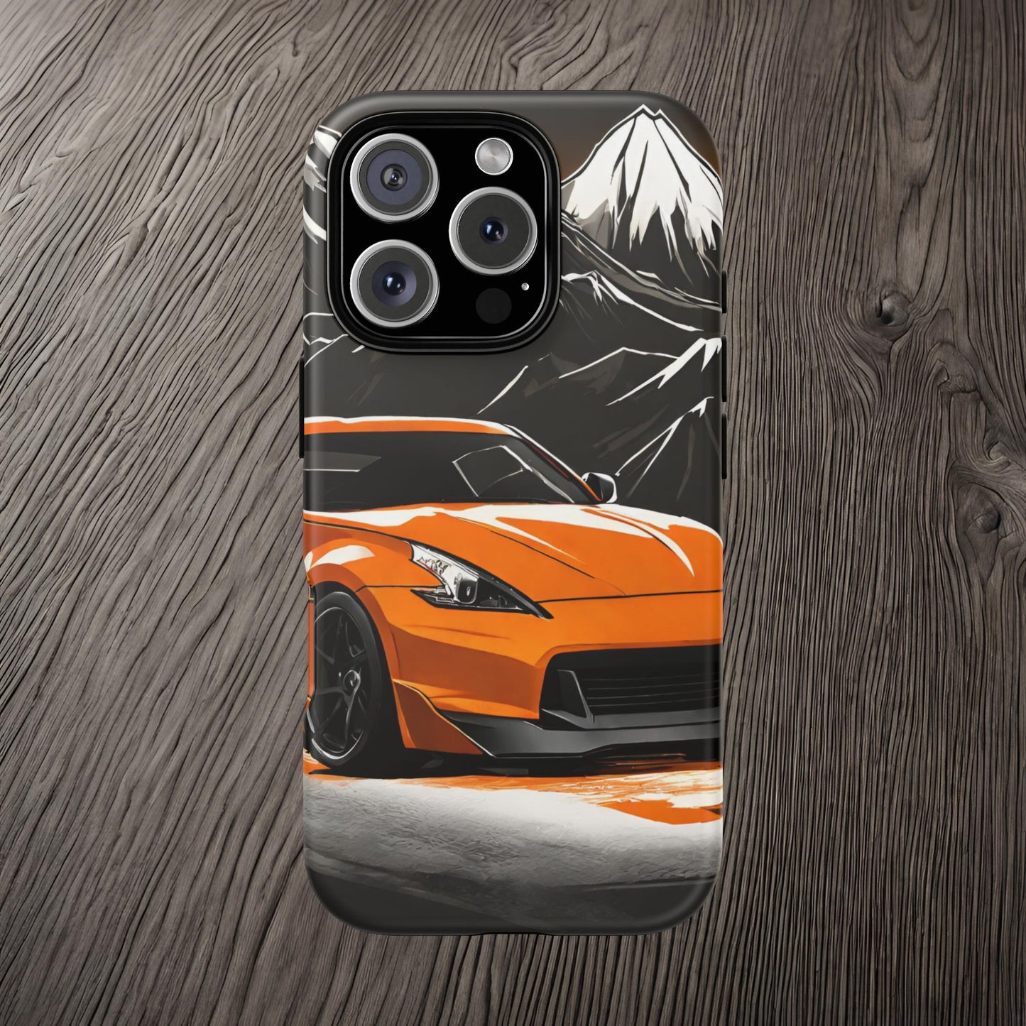 Nissan 370Z Mt Fuji-Dual Layer Ultra Tough Phone Case Printify by The Night Shift Automotive Apparel
