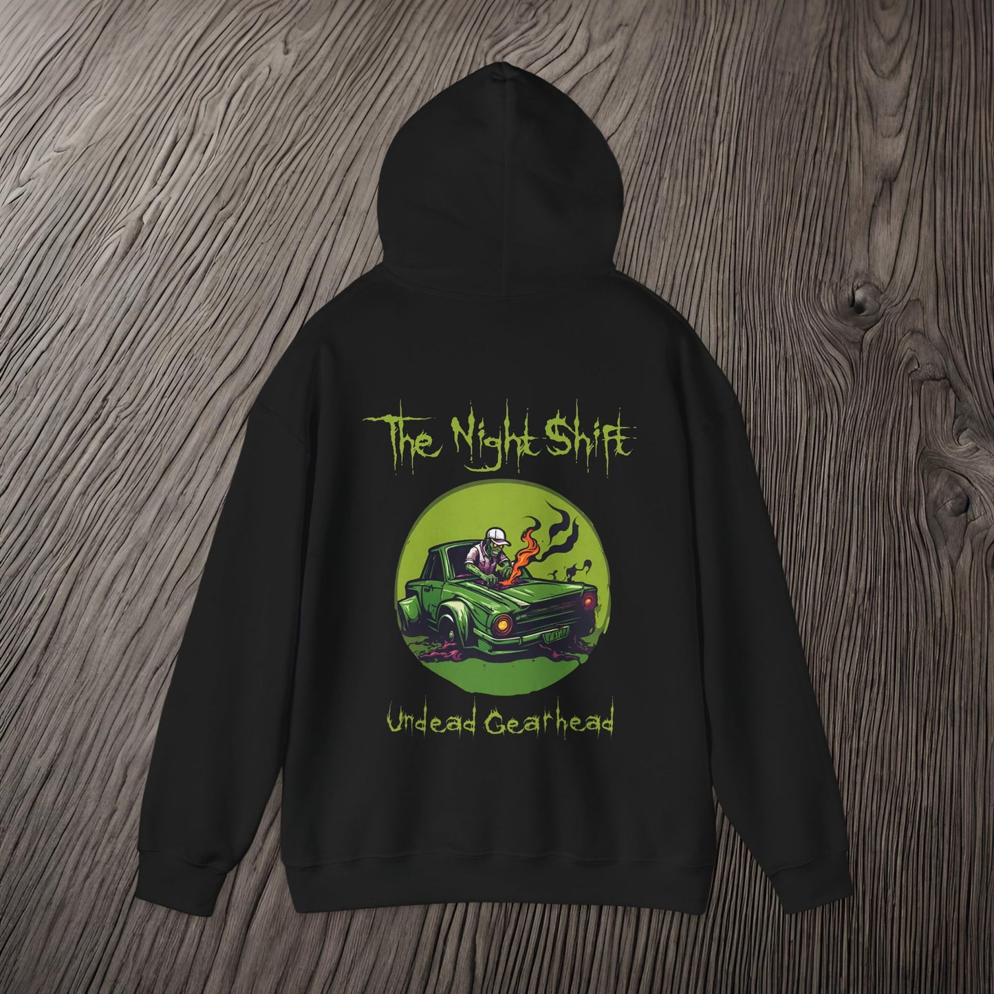 Undead Gearhead Zombie-Ultra Soft, Premium Hoodie Printify by The Night Shift Automotive Apparel