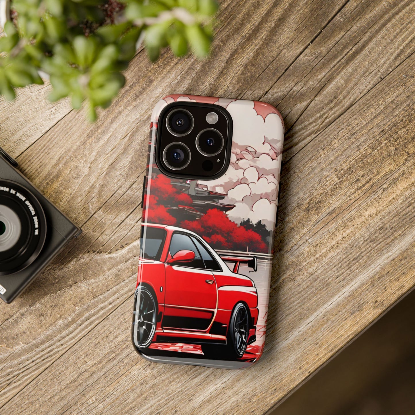 Nissan Skyline R34-Dual Layer Ultra Tough Phone Case iPhone 16 Pro Glossy Printify by The Night Shift Automotive Apparel
