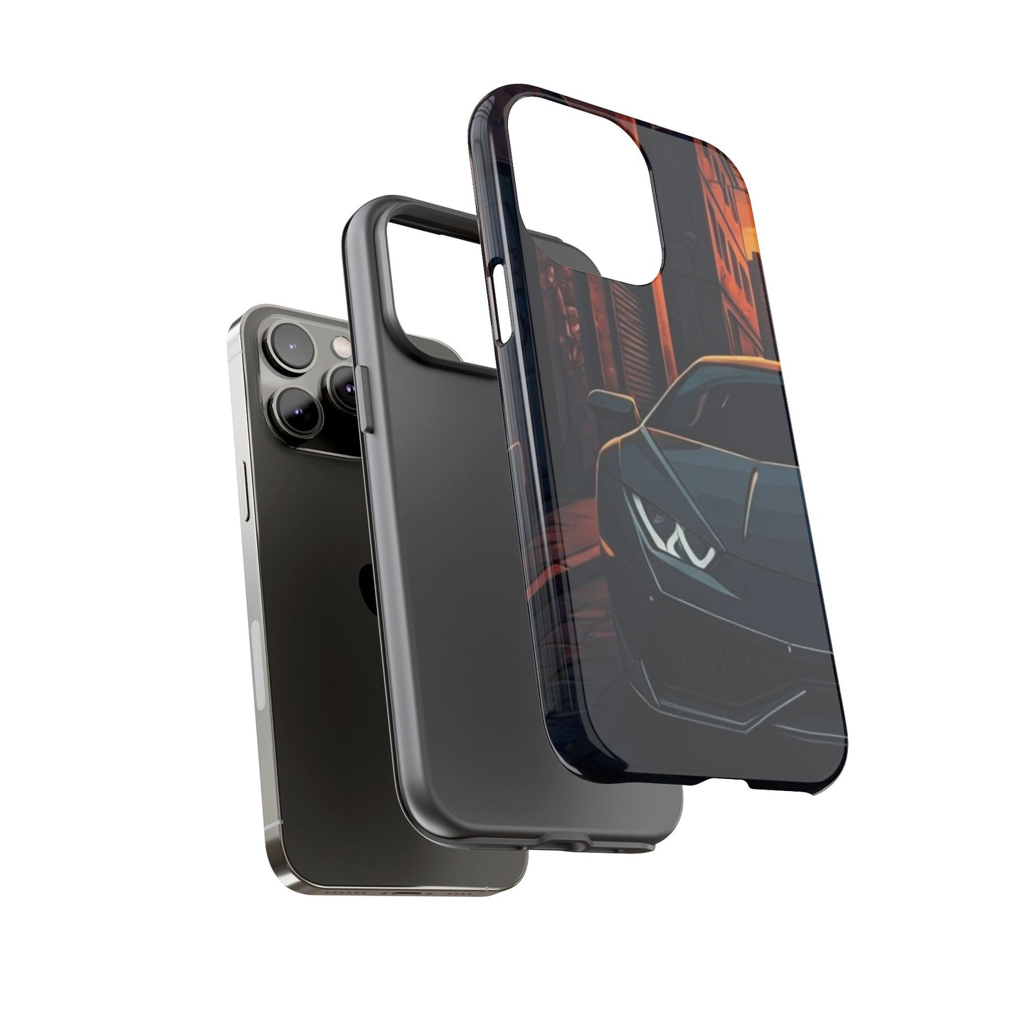 Lamborghini Huracan Street Life-Dual Layer Ultra Tough Phone Case Printify by The Night Shift Automotive Apparel