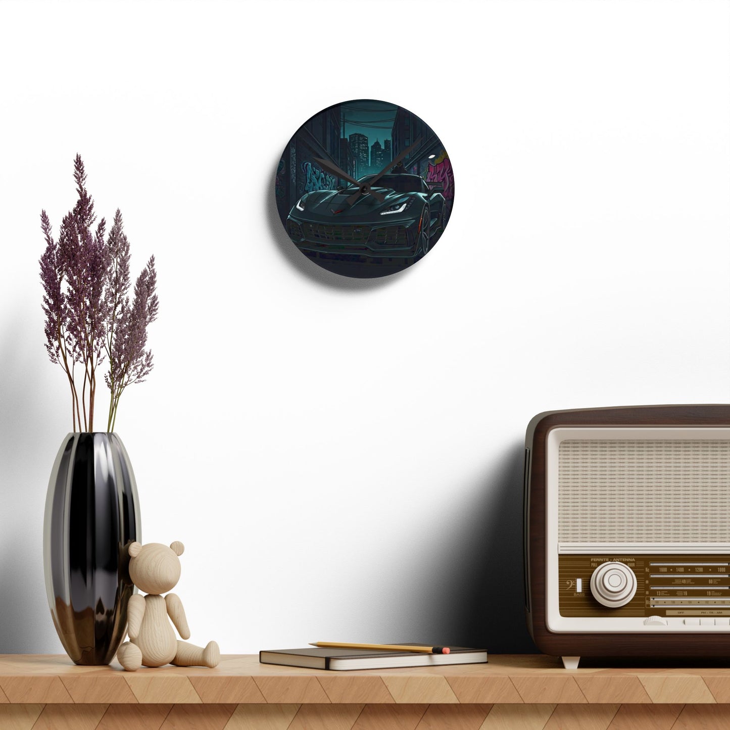 Chevy Corvette C7 Street Life-Acrylic Wall Clock