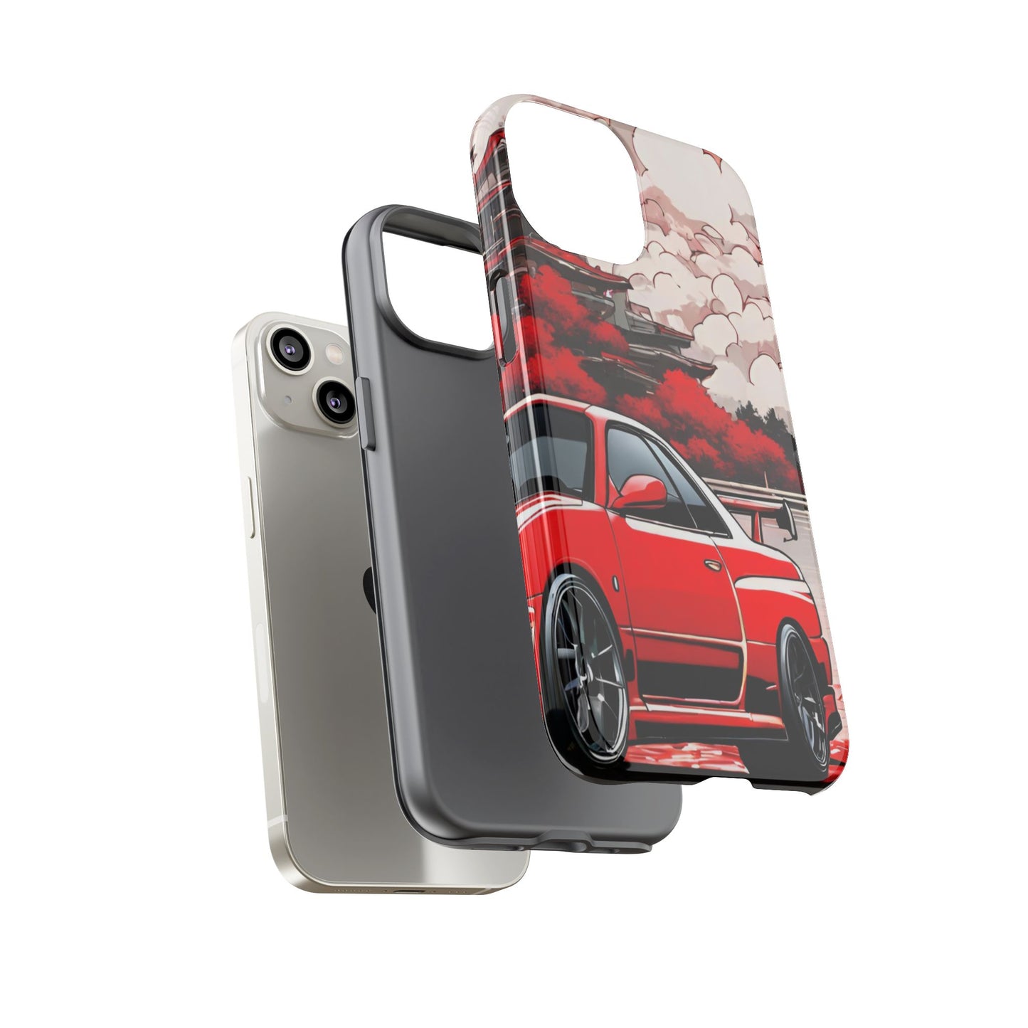 Nissan Skyline R34-Dual Layer Ultra Tough Phone Case Printify by The Night Shift Automotive Apparel