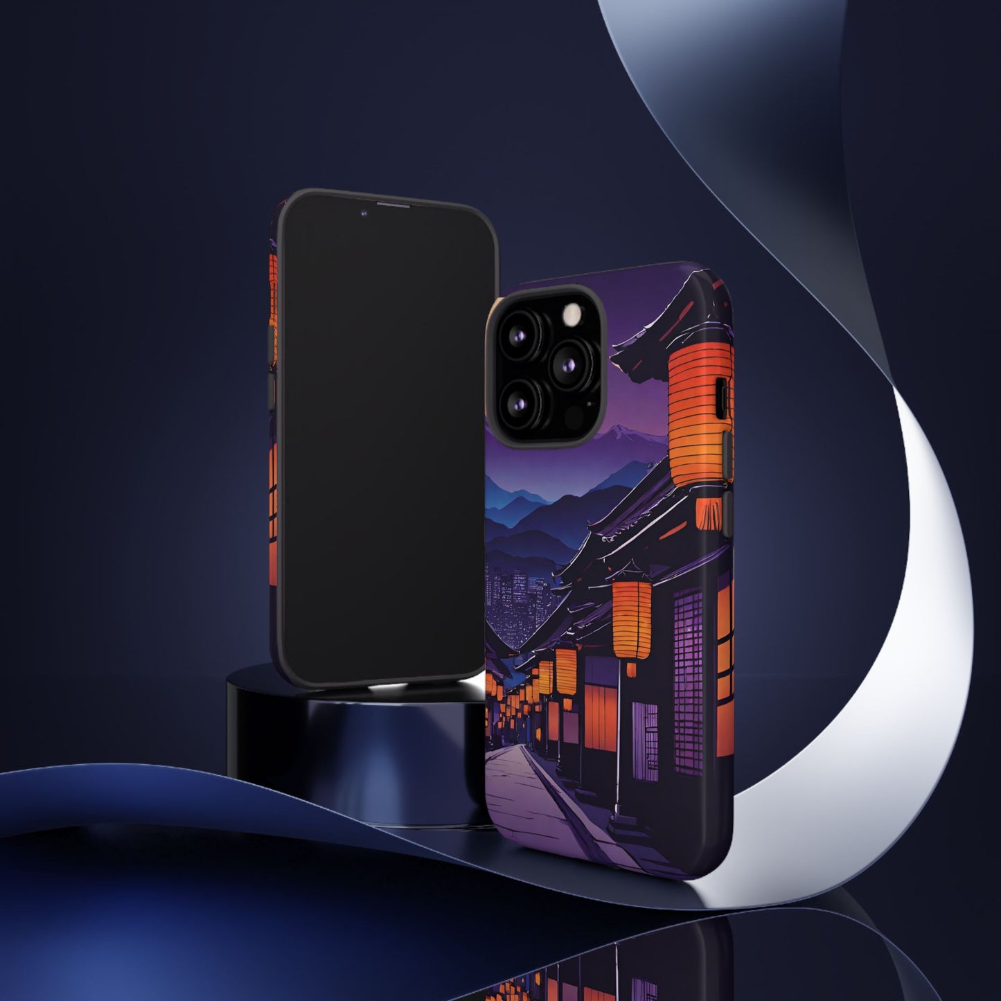 Traditional Japanese Village Countryside-Dual Layer Ultra Tough Phone Case iPhone 13 Pro Glossy Printify by The Night Shift Automotive Apparel