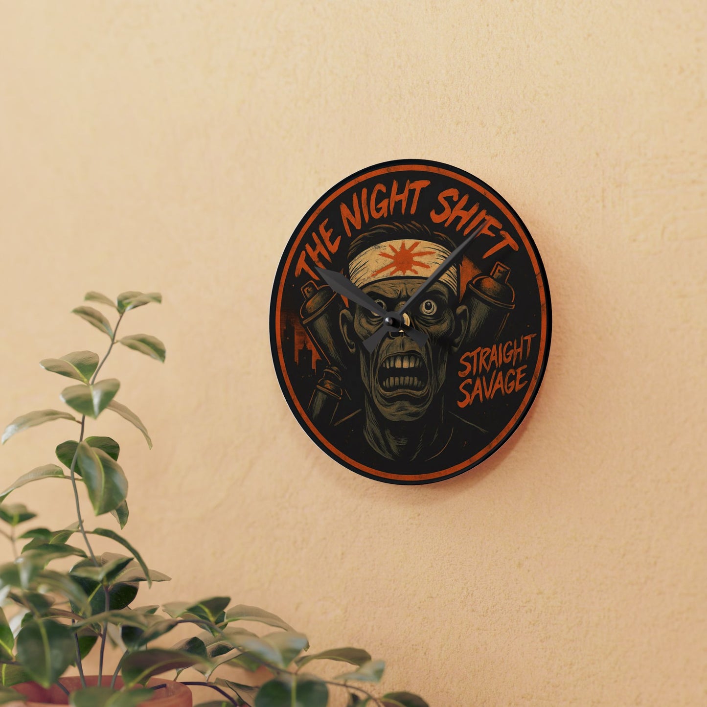 Straight Savage Kamikaze-Acrylic Wall Clock