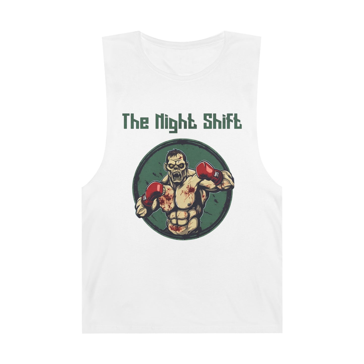 Zombie Boxing World Champion - Premium Unisex Barnard Tank Top White Printify by The Night Shift Automotive Apparel