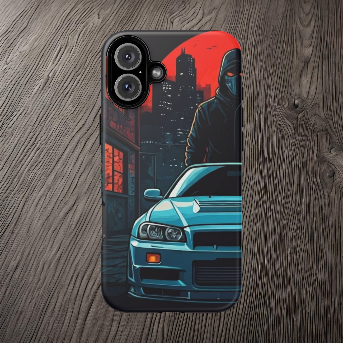 Nissan Skyline R34 Street Life-Dual Layer Ultra Tough Phone Case Printify by The Night Shift Automotive Apparel