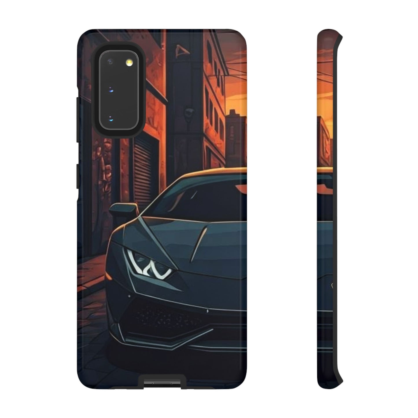 Lamborghini Huracan Street Life-Dual Layer Ultra Tough Phone Case Samsung Galaxy S20 Glossy Printify by The Night Shift Automotive Apparel