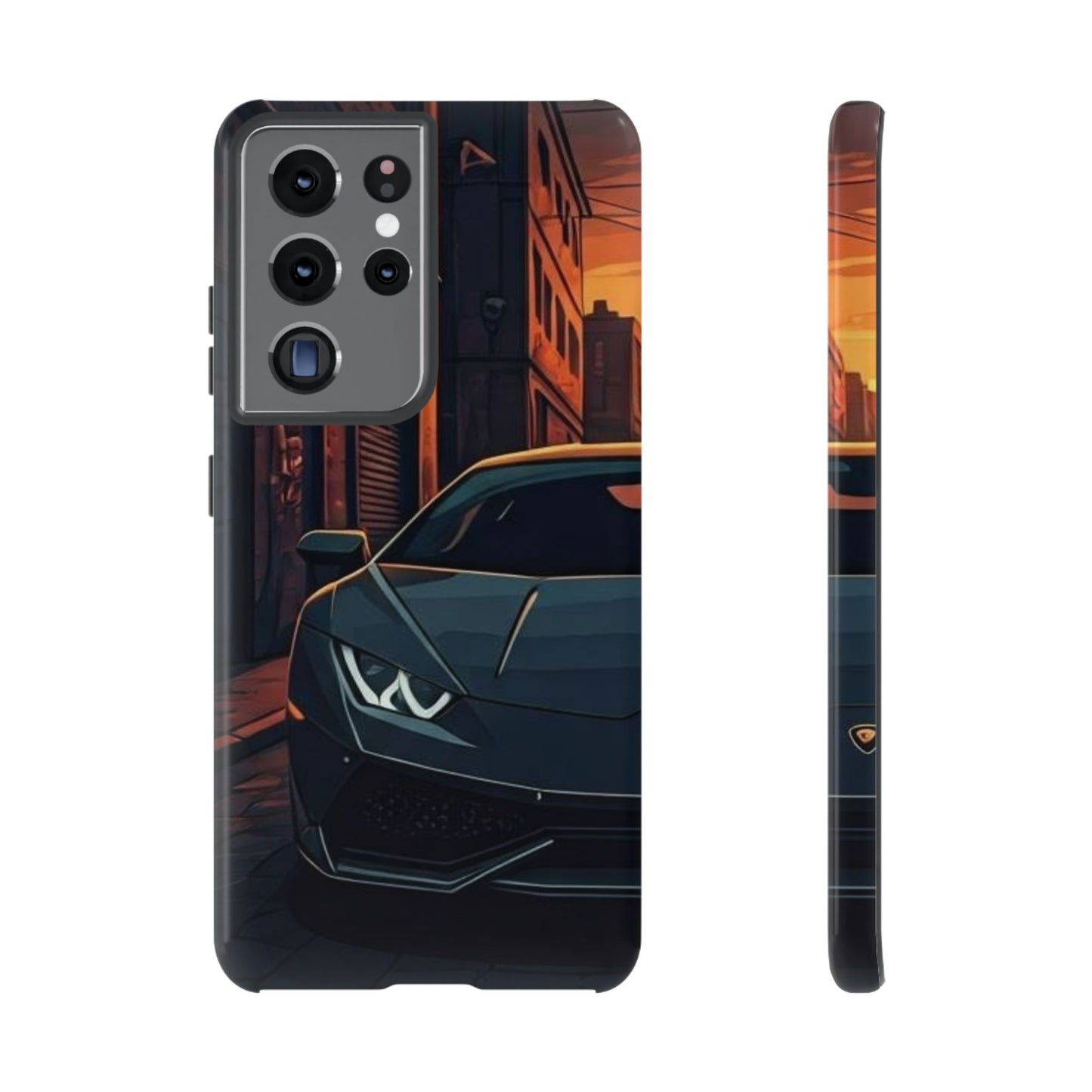 Lamborghini Huracan Street Life-Dual Layer Ultra Tough Phone Case Samsung Galaxy S21 Ultra Glossy Printify by The Night Shift Automotive Apparel
