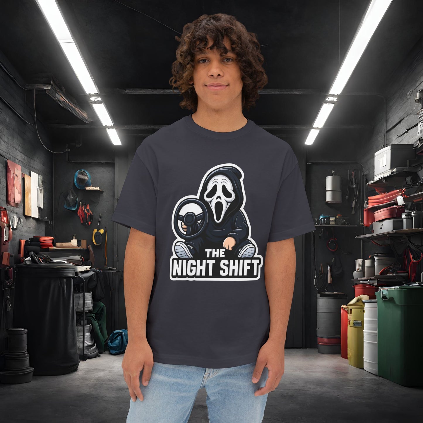 Chill Reaper-Premium, Ultra Soft Unisex Oversized Boxy Tee
