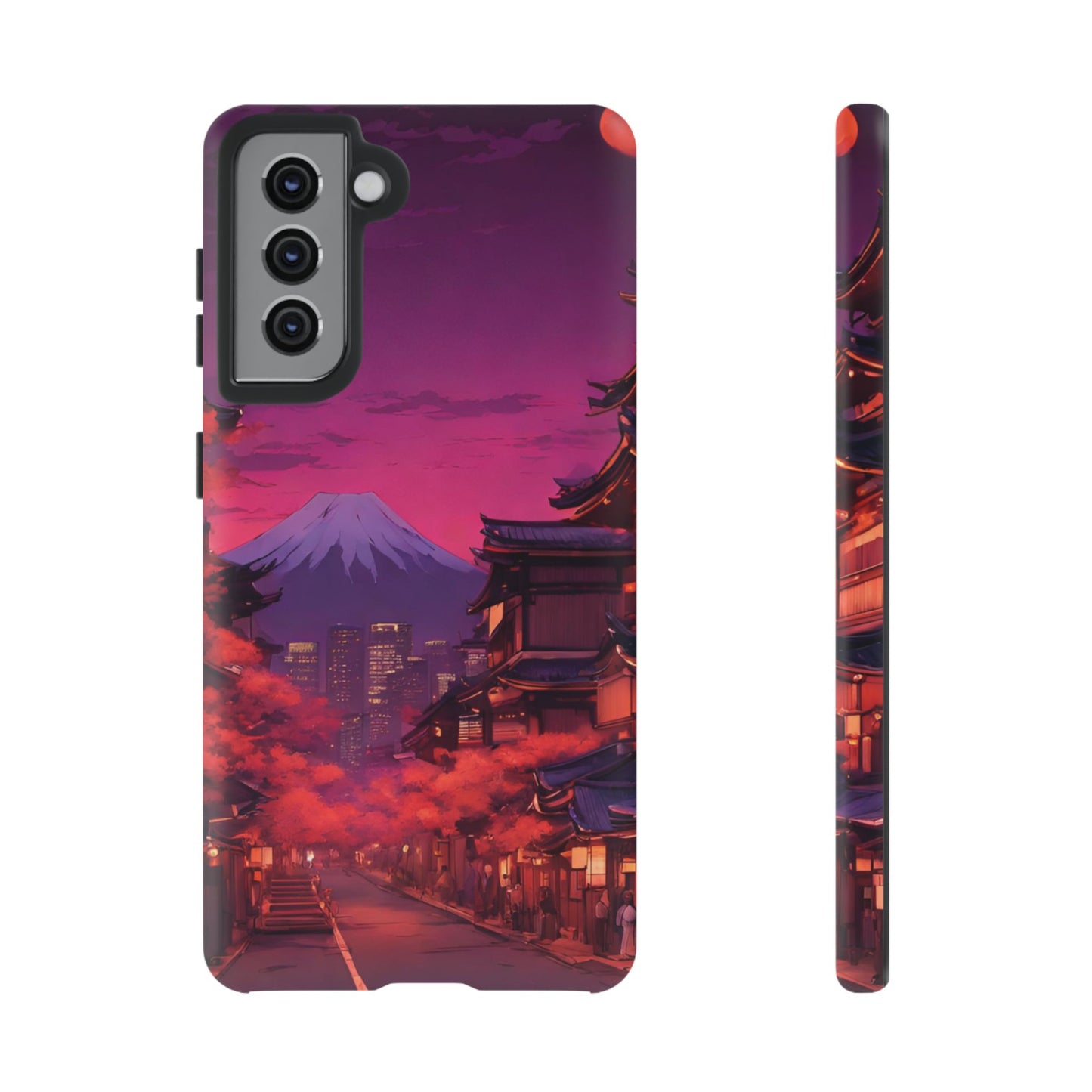Traditional Japanese Village Countryside-Dual Layer Ultra Tough Phone Case Samsung Galaxy S21 Matte Printify by The Night Shift Automotive Apparel