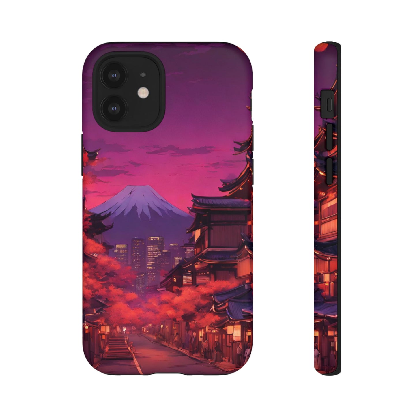 Traditional Japanese Village Countryside-Dual Layer Ultra Tough Phone Case iPhone 12 Mini Matte Printify by The Night Shift Automotive Apparel