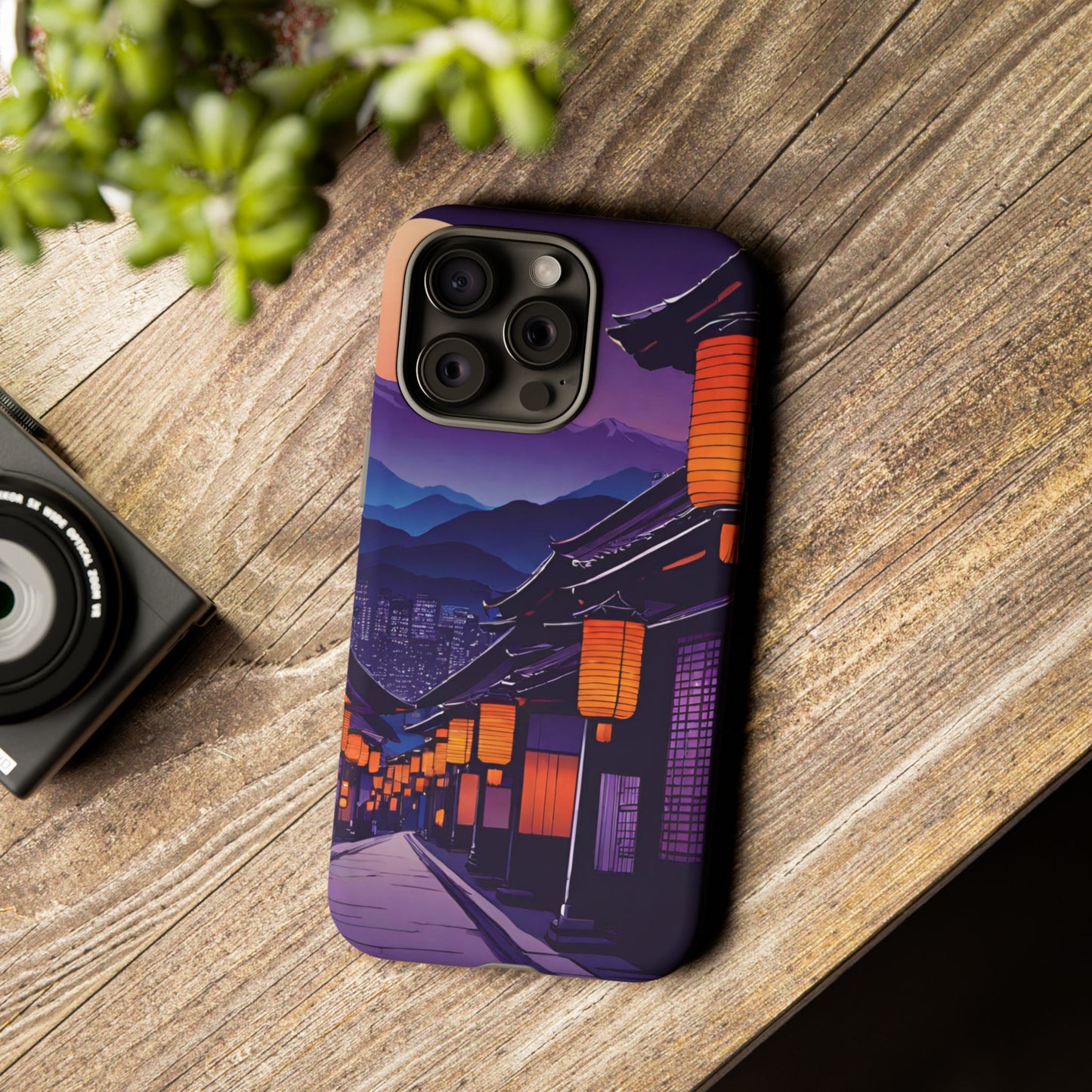 Traditional Japanese Village Countryside-Dual Layer Ultra Tough Phone Case iPhone 15 Pro Max Matte Printify by The Night Shift Automotive Apparel