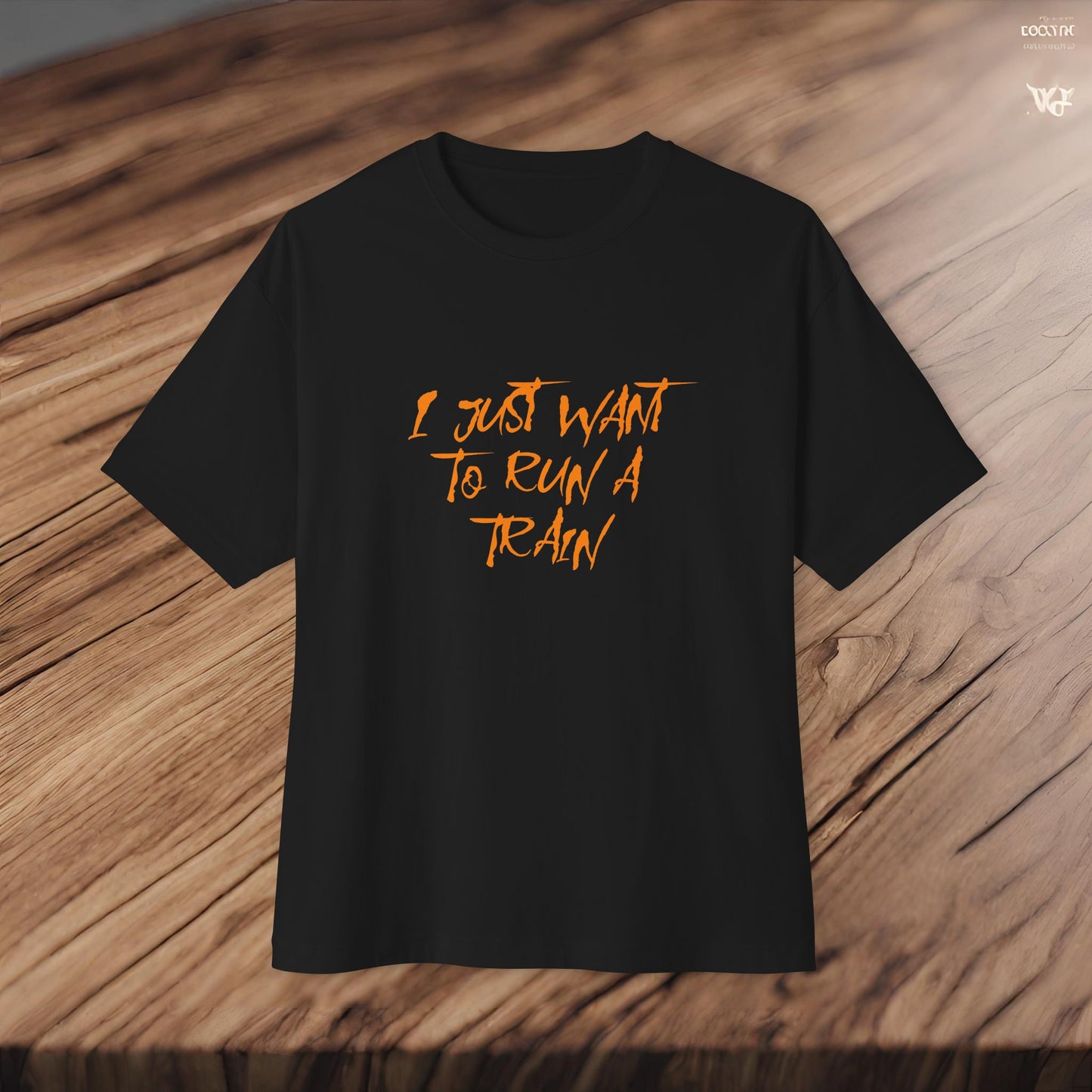 I Just Want To Run A Train-Premium, Ultra Soft Unisex Oversized Boxy Tee Printify by The Night Shift Automotive Apparel
