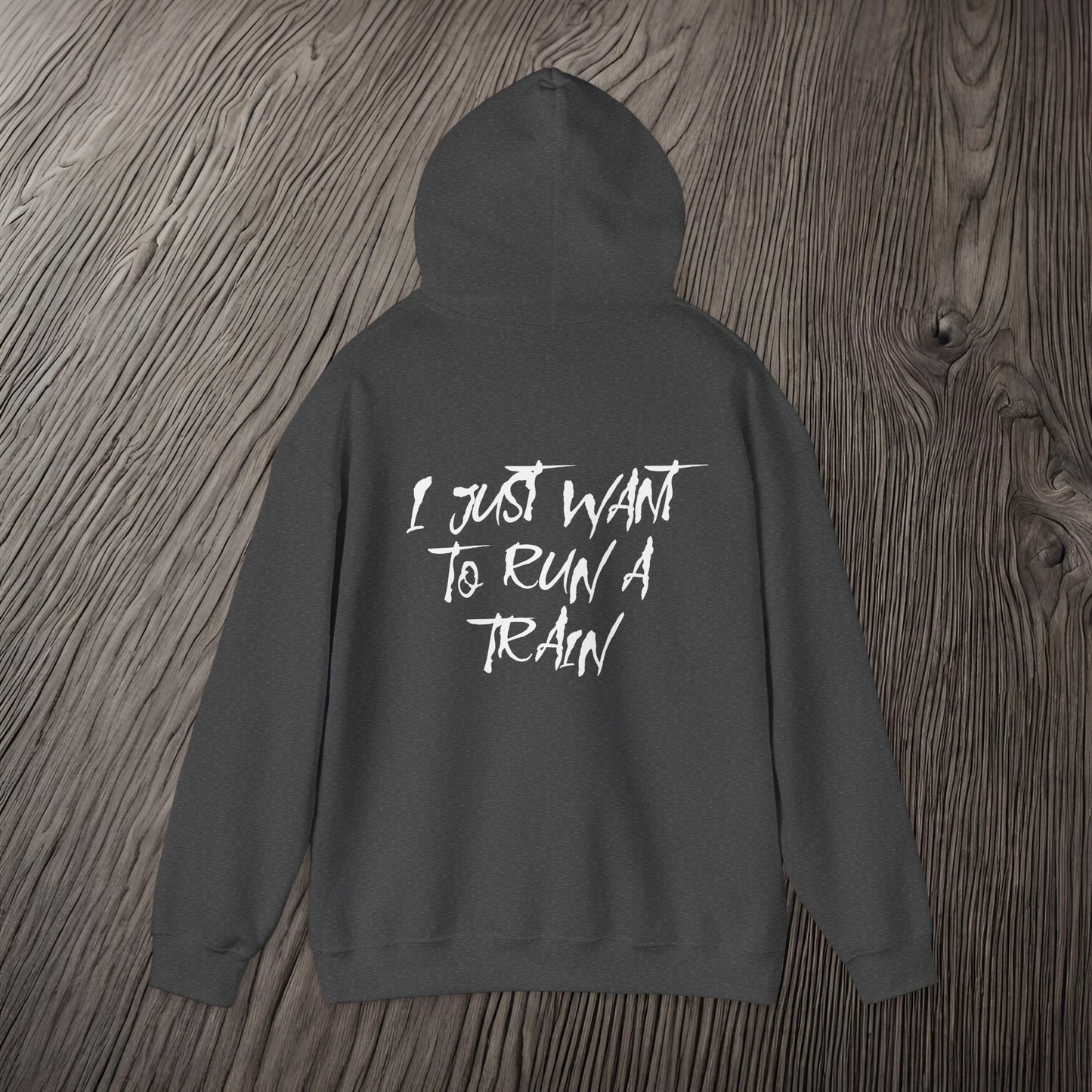 I Just Want To Run A Train-Ultra Soft, Premium Hoodie Printify by The Night Shift Automotive Apparel