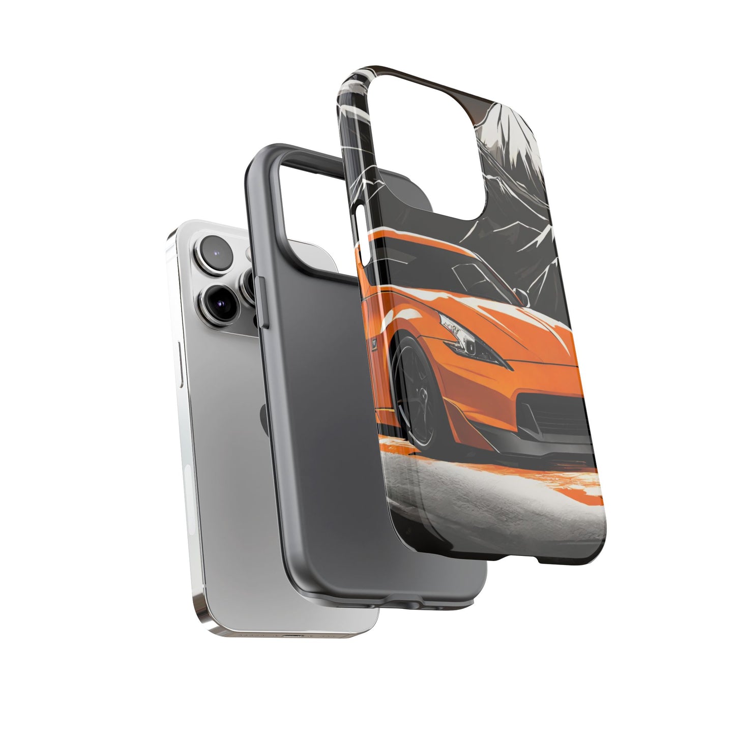 Nissan 370Z Mt Fuji-Dual Layer Ultra Tough Phone Case Printify by The Night Shift Automotive Apparel