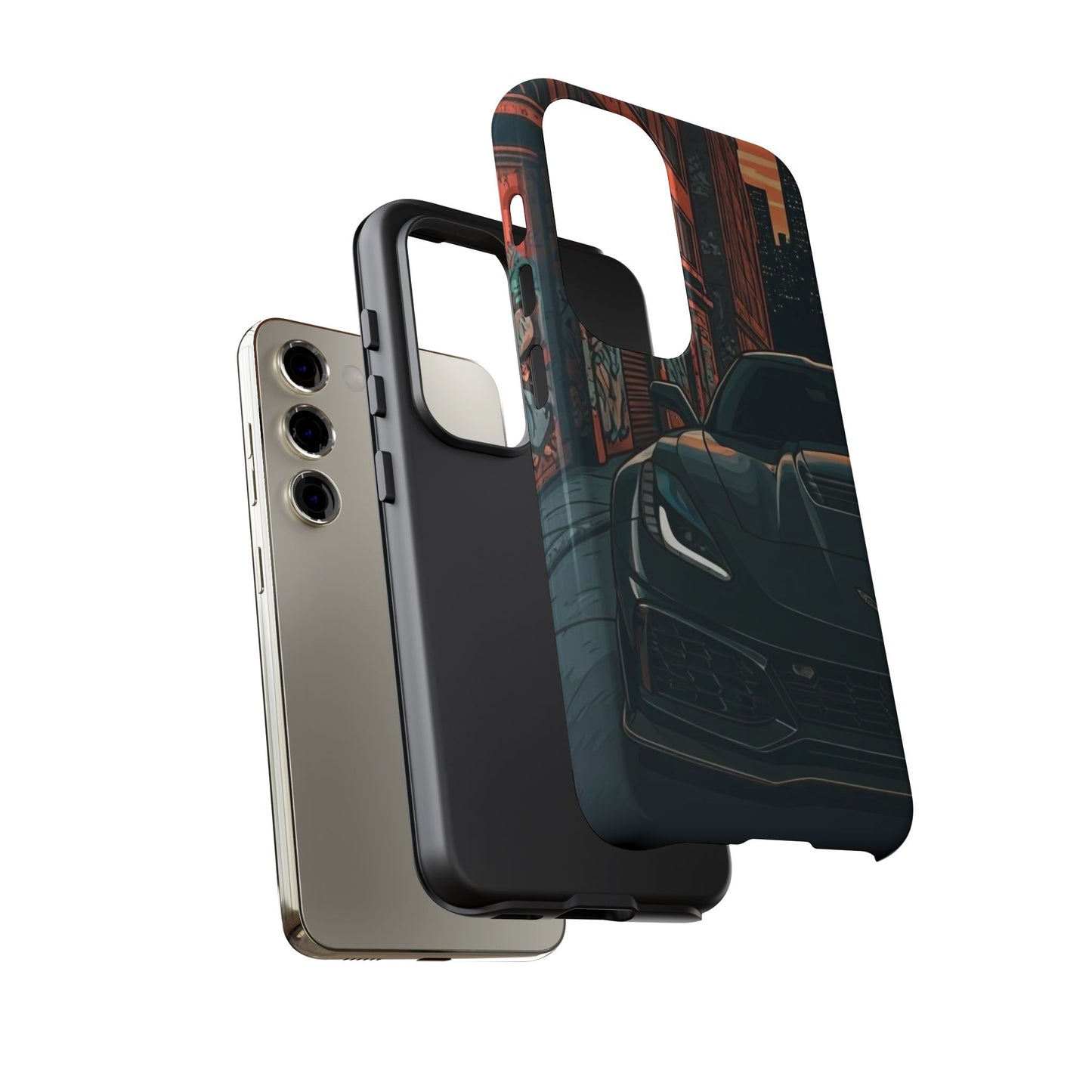 Chevy Corvette C7 Street Life-Dual Layer Ultra Tough Phone Case Printify by The Night Shift Automotive Apparel