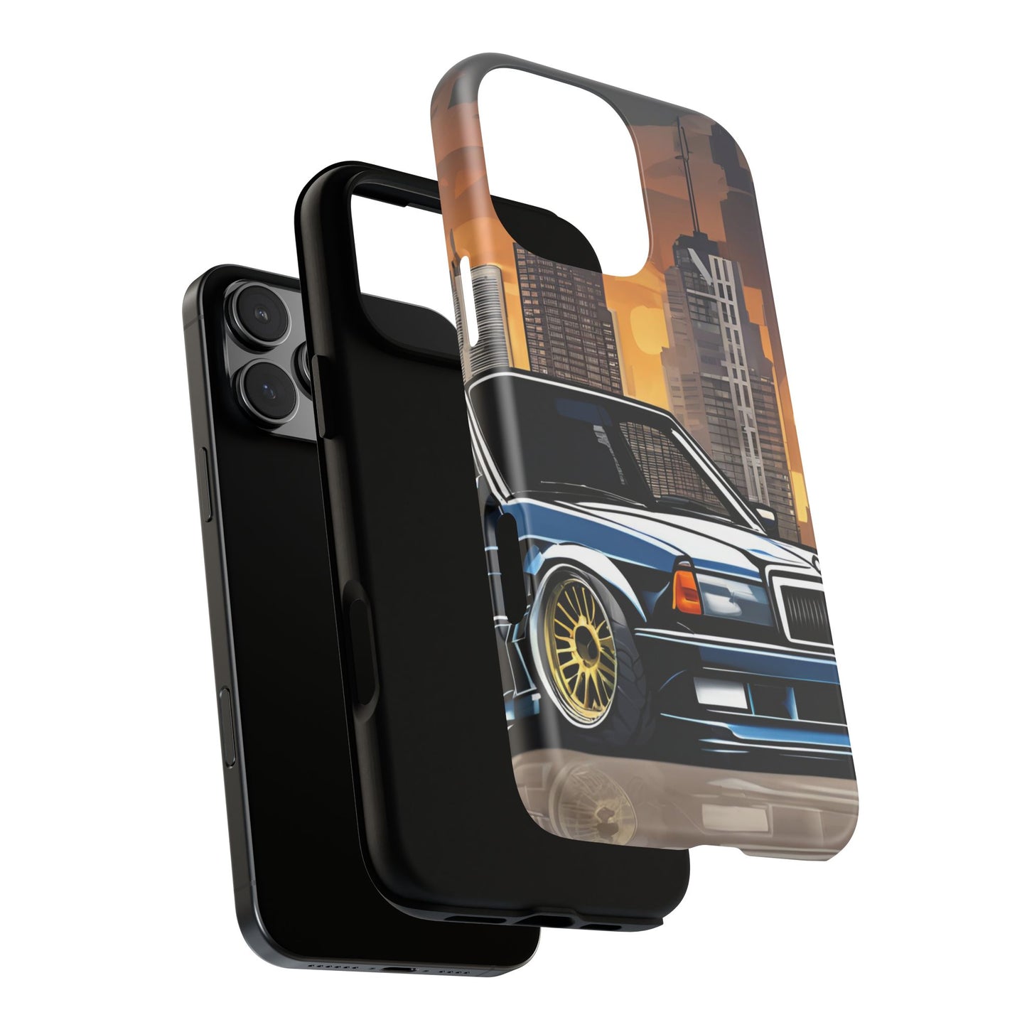 Mercedes Benz 190e Evo-Dual Layer Ultra Tough Phone Case Printify by The Night Shift Automotive Apparel