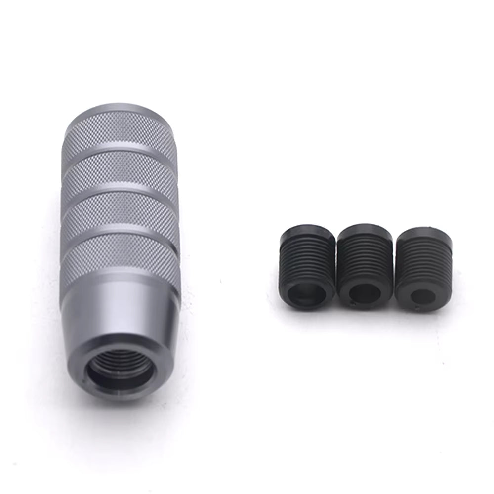 Aluminum Knurled Shift Knob Titanium The Night Shift Performance Street Gear by The Night Shift Automotive Apparel