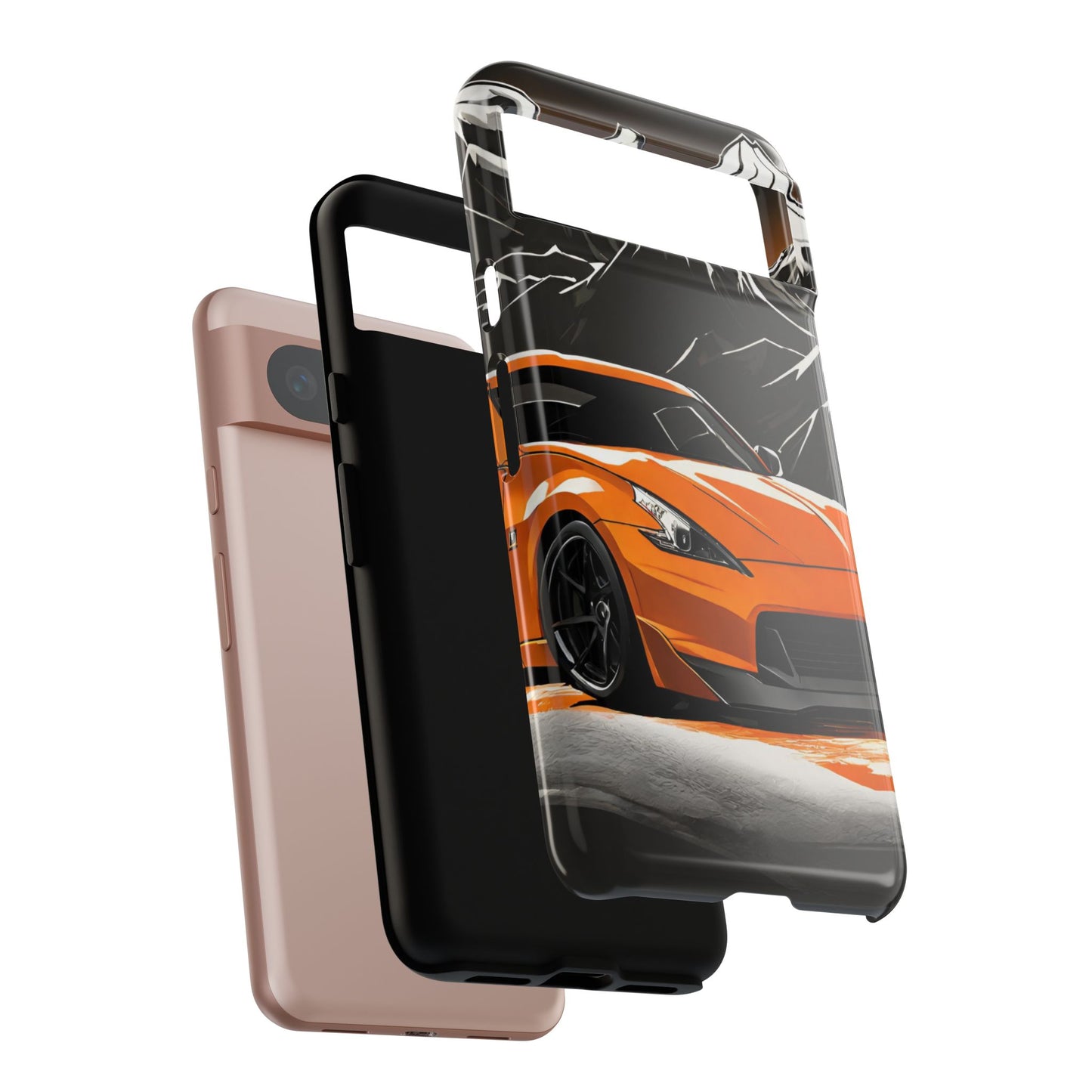 Nissan 370Z Mt Fuji-Dual Layer Ultra Tough Phone Case Printify by The Night Shift Automotive Apparel