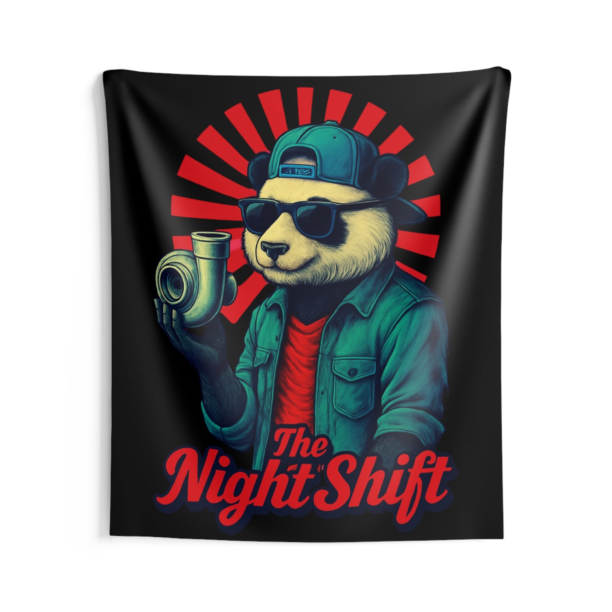 The Night Shift Indoor Wall Tapestries - Shop Banner 68" × 80" Printify by The Night Shift Automotive Apparel