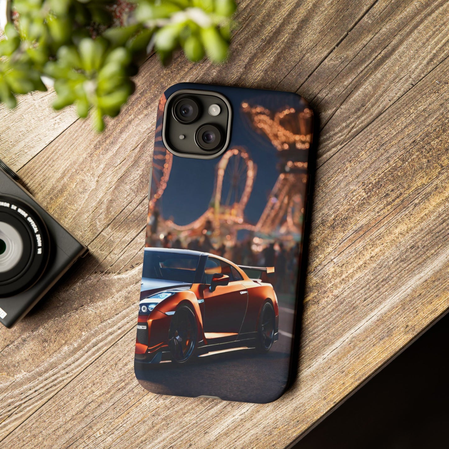 Nissan GTR R35-Dual Layer Ultra Tough Phone Case iPhone 15 Plus Matte Printify by The Night Shift Automotive Apparel