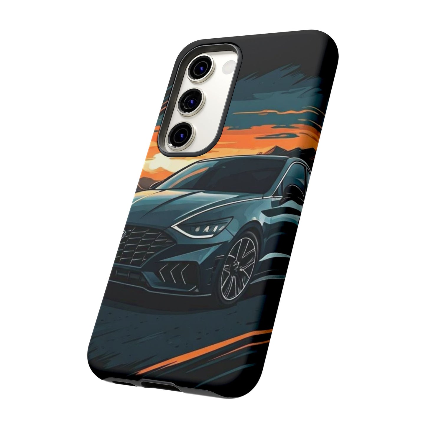 Hyundai Sonata-Sunset Drive-Dual Layer Ultra Tough Phone Case Printify by The Night Shift Automotive Apparel