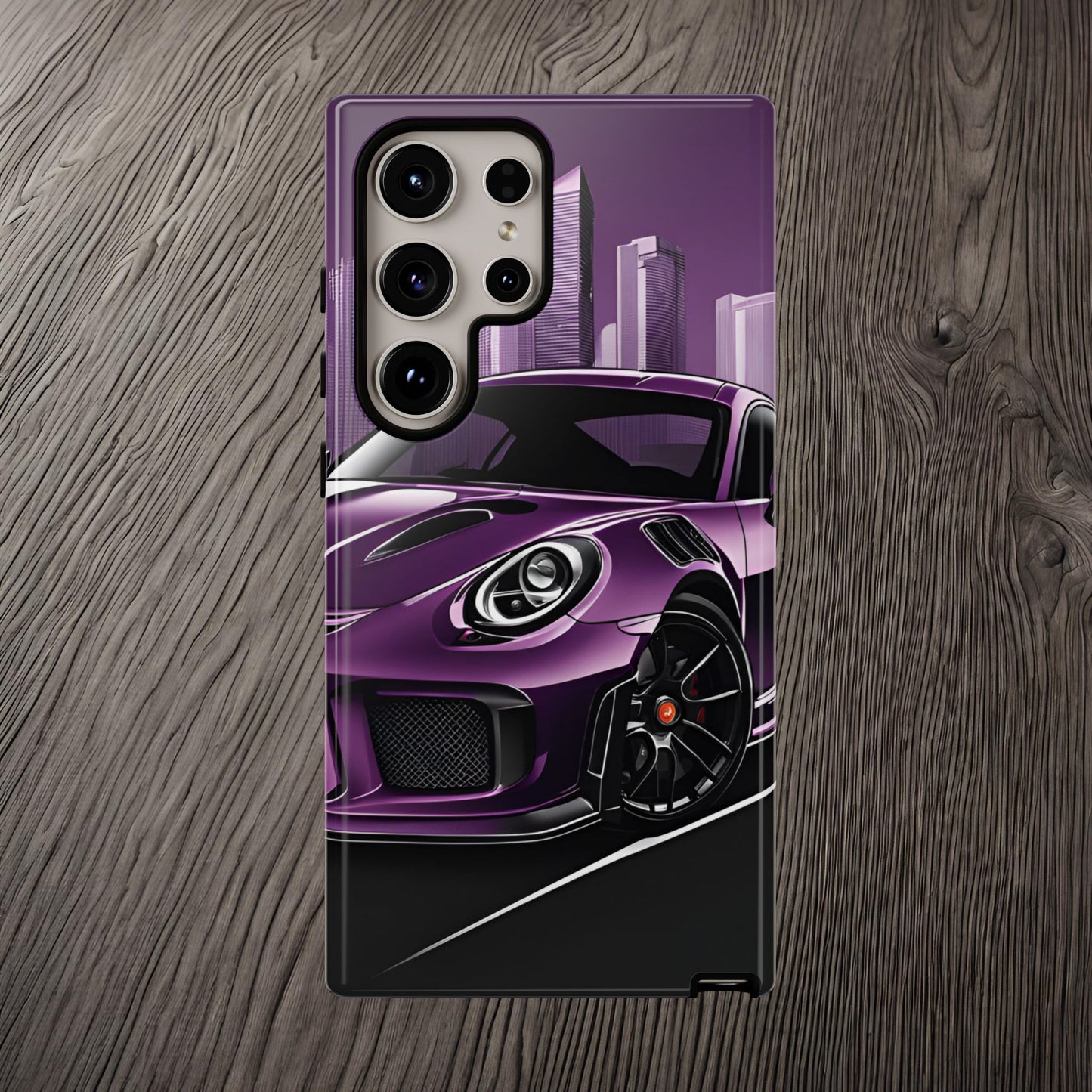 Porsche 911 GT3 RS-Dual Layer Ultra Tough Phone Case Samsung Galaxy S24 Ultra Glossy Printify by The Night Shift Automotive Apparel