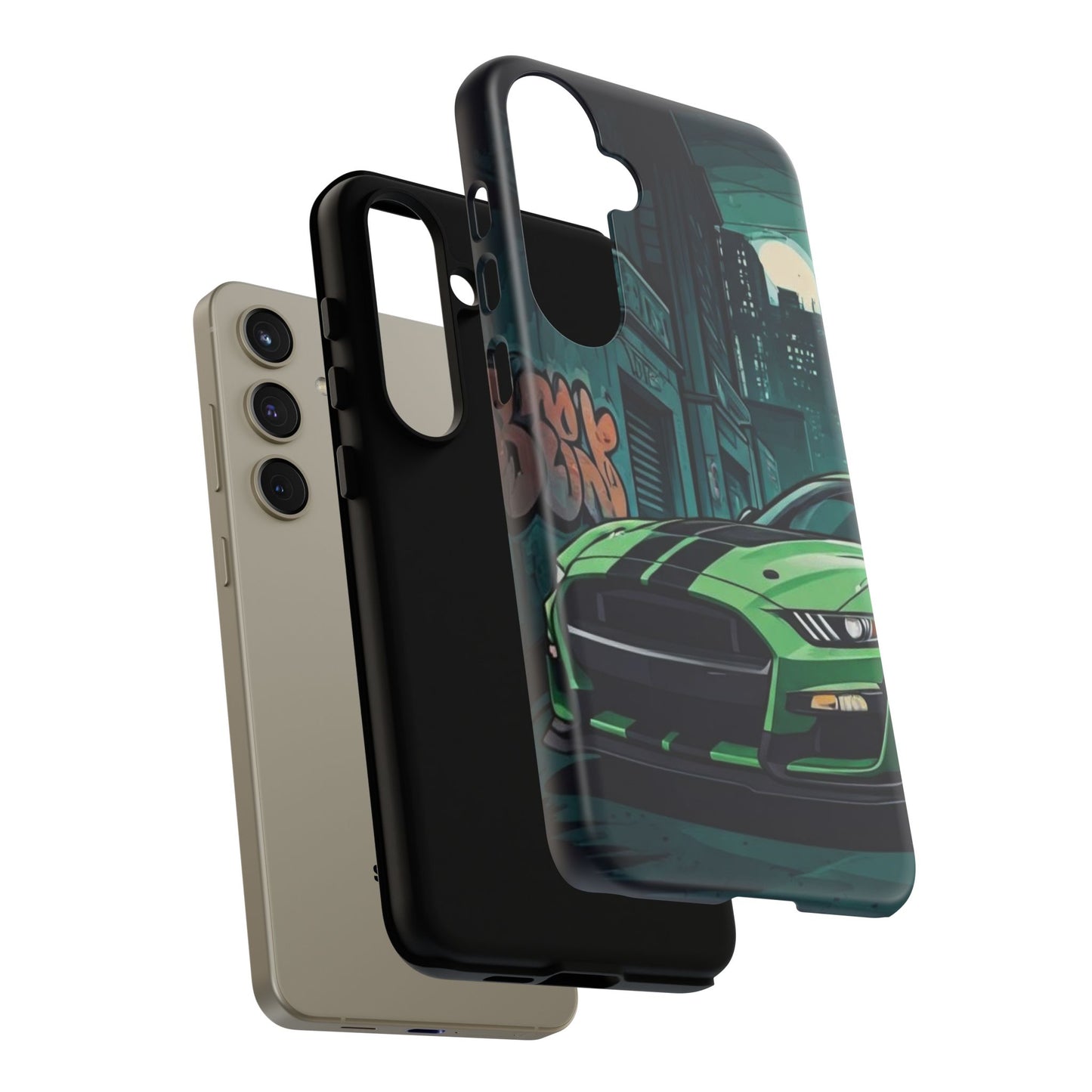 Ford Mustang Shelby GT500 Street Life-Dual Layer Ultra Tough Phone Case Printify by The Night Shift Automotive Apparel