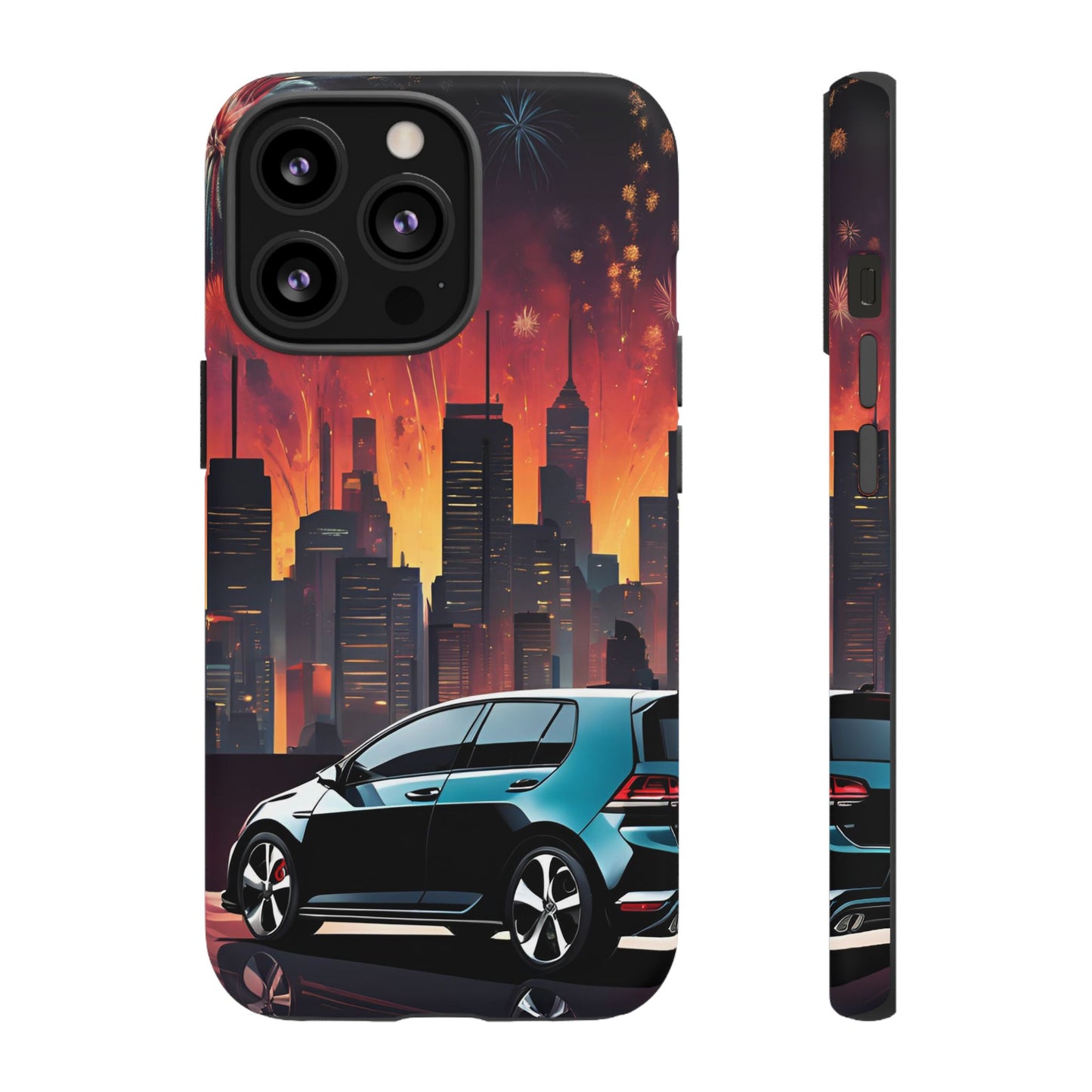 Volkswagon Golf GTI Fireworks-Dual Layer Ultra Tough Phone Case Printify by The Night Shift Automotive Apparel