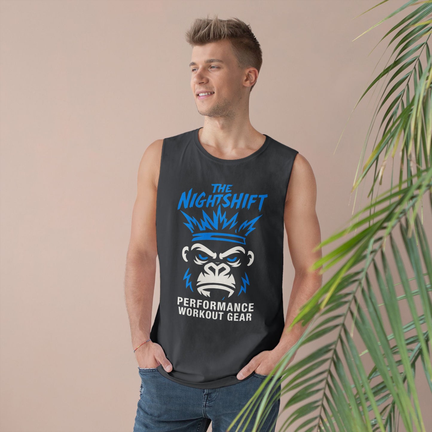 King Of The Gym - Premium Unisex Barnard Tank Top Printify by The Night Shift Automotive Apparel
