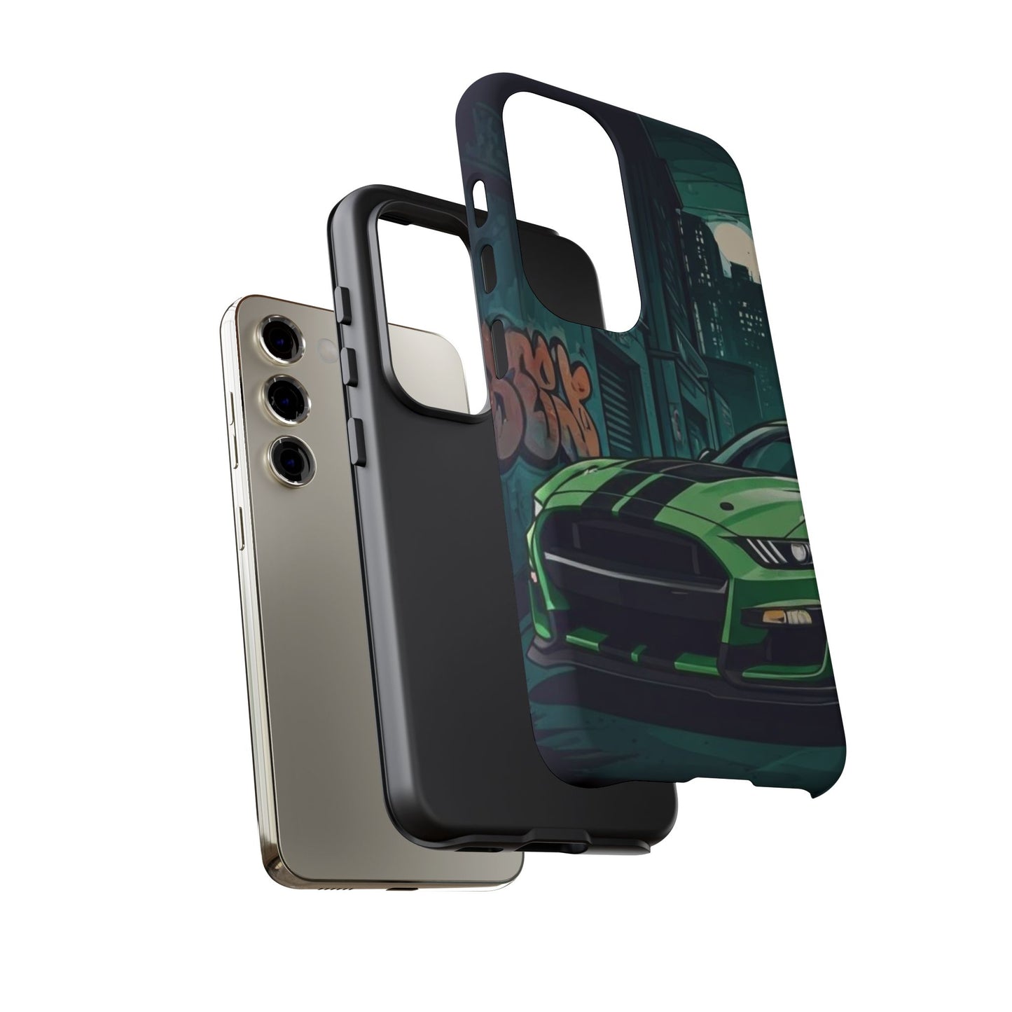Ford Mustang Shelby GT500 Street Life-Dual Layer Ultra Tough Phone Case Printify by The Night Shift Automotive Apparel