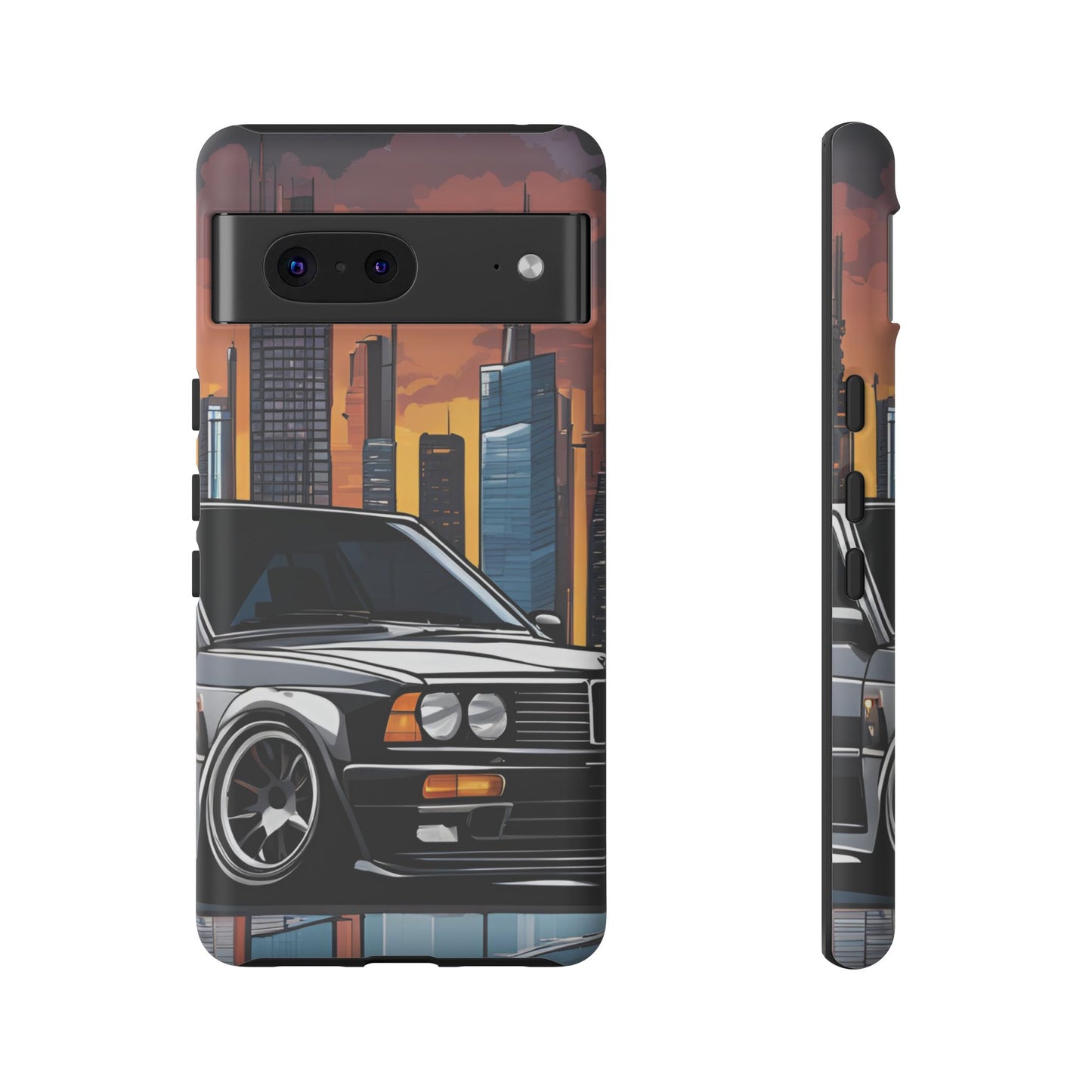 BMW E30 M3-Dual Layer Ultra Tough Phone Case Printify by The Night Shift Automotive Apparel
