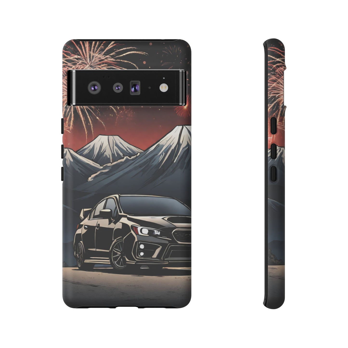 Subaru WRX/STI Fireworks-Dual Layer Ultra Tough Phone Case Printify by The Night Shift Automotive Apparel