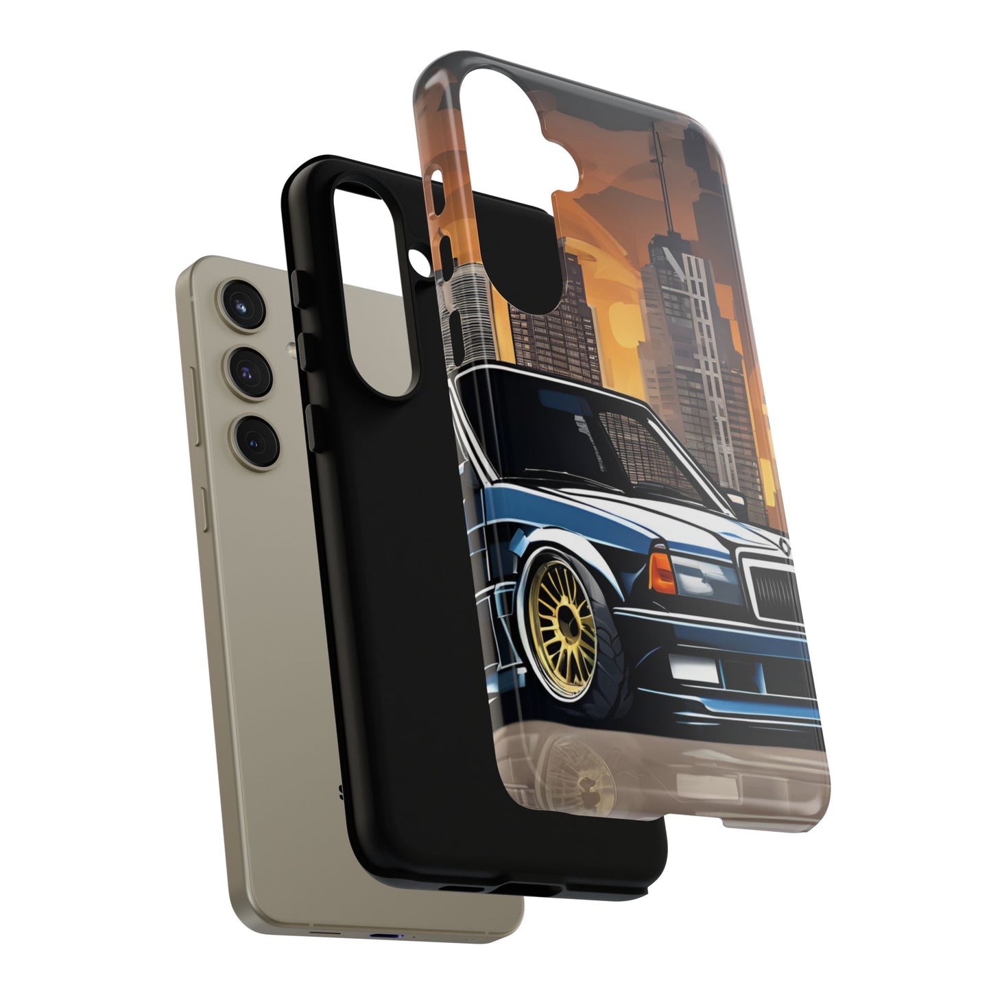 Mercedes Benz 190e Evo-Dual Layer Ultra Tough Phone Case Printify by The Night Shift Automotive Apparel