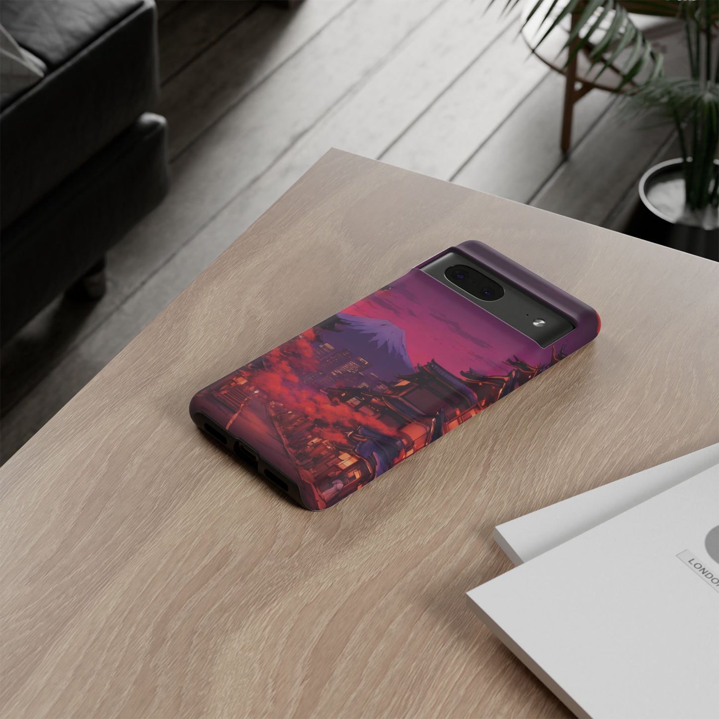 Traditional Japanese Village Countryside-Dual Layer Ultra Tough Phone Case Google Pixel 7 Matte Printify by The Night Shift Automotive Apparel