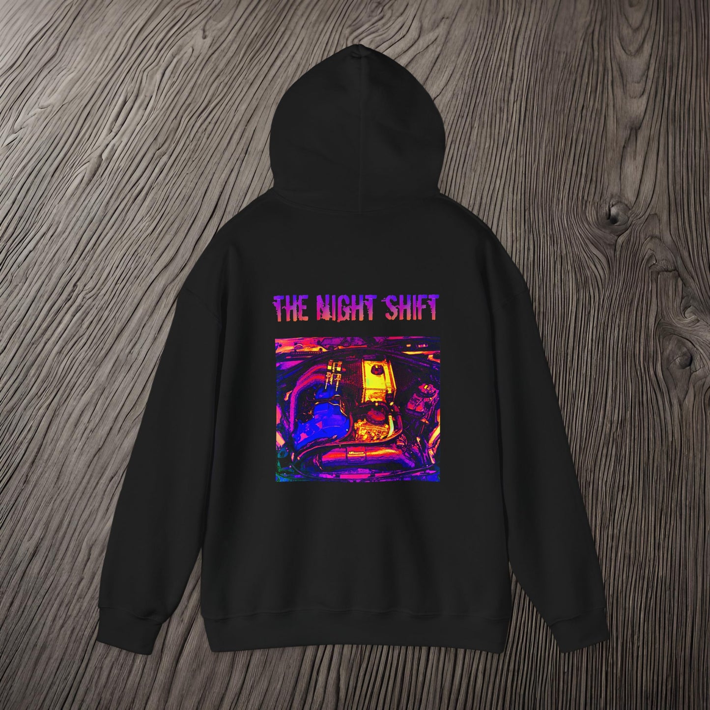 S55 Synthwave-Premium, Ultra Soft Unisex Hoodie Printify by The Night Shift Automotive Apparel