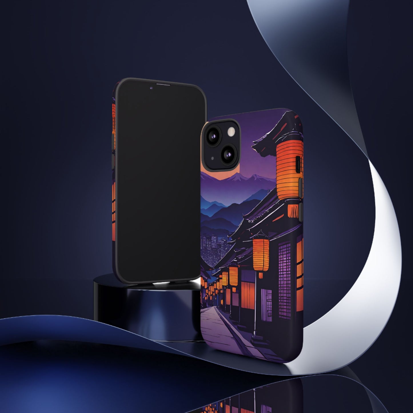 Traditional Japanese Village Countryside-Dual Layer Ultra Tough Phone Case iPhone 13 Matte Printify by The Night Shift Automotive Apparel