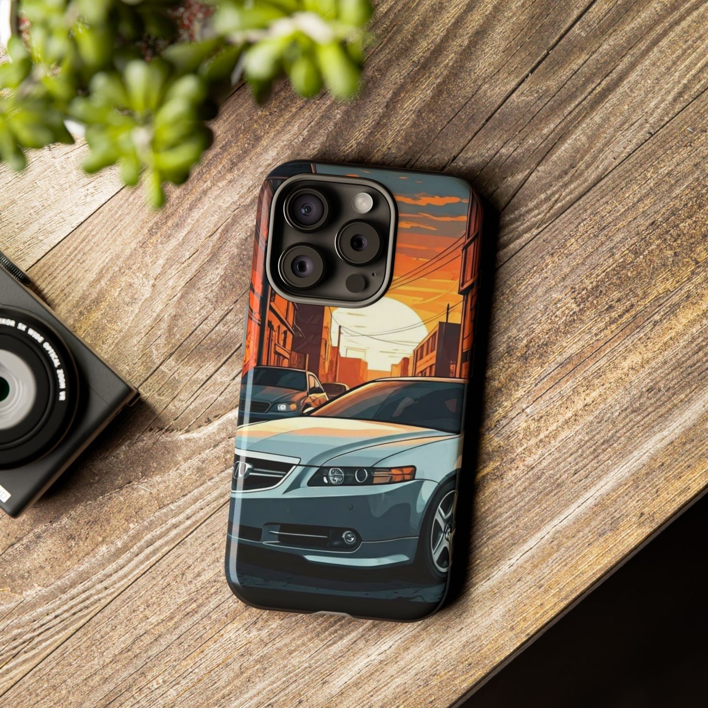 Acura TL Street Life-Dual Layer Ultra Tough Phone Case iPhone 15 Pro Glossy Printify by The Night Shift Automotive Apparel