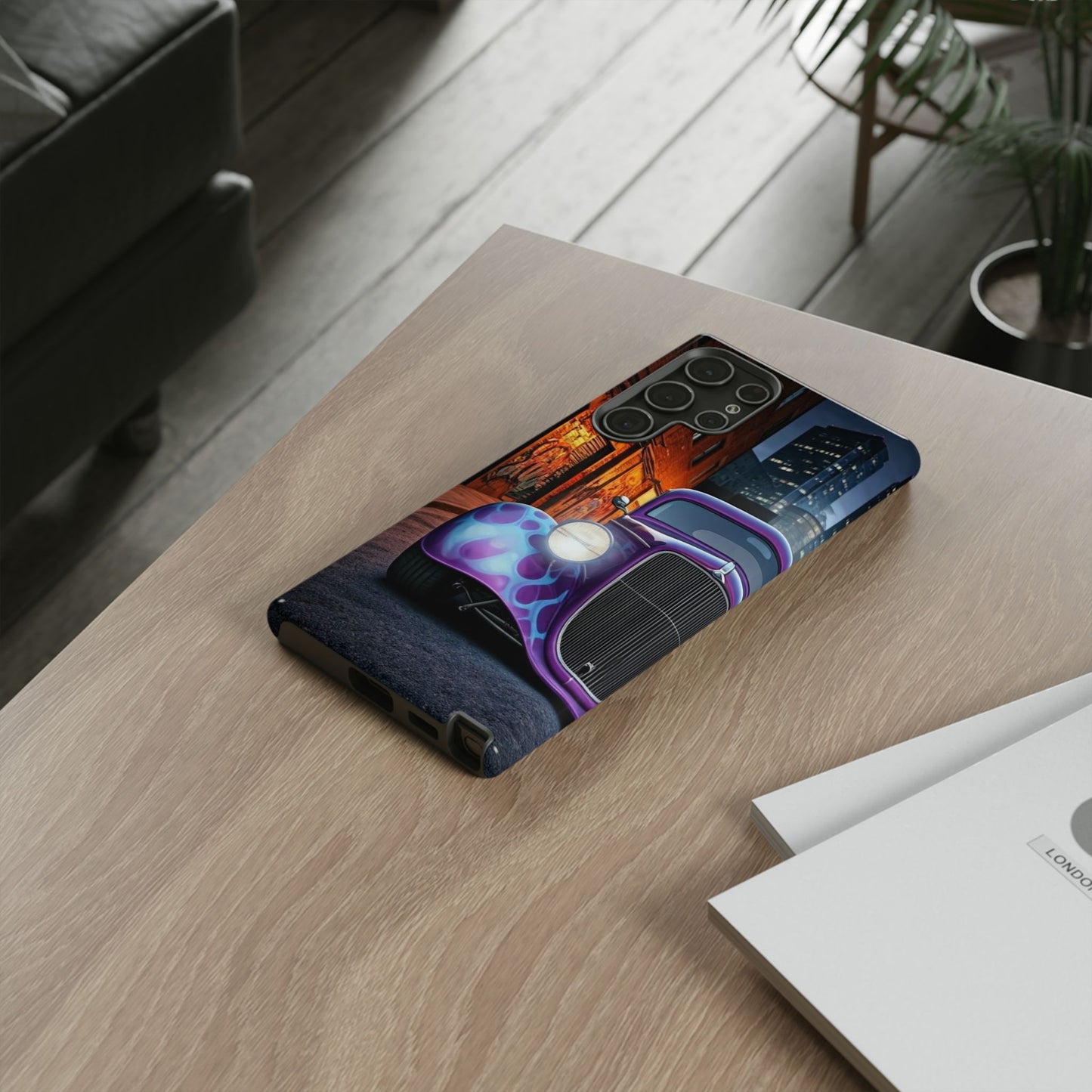 1934 Ford Street Life-Dual Layer Ultra Tough Phone Case Samsung Galaxy S22 Ultra Glossy Printify by The Night Shift Automotive Apparel