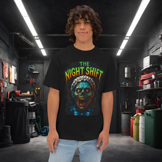 The Night Shift-Premium, Ultra Soft Unisex Oversized Boxy Tee