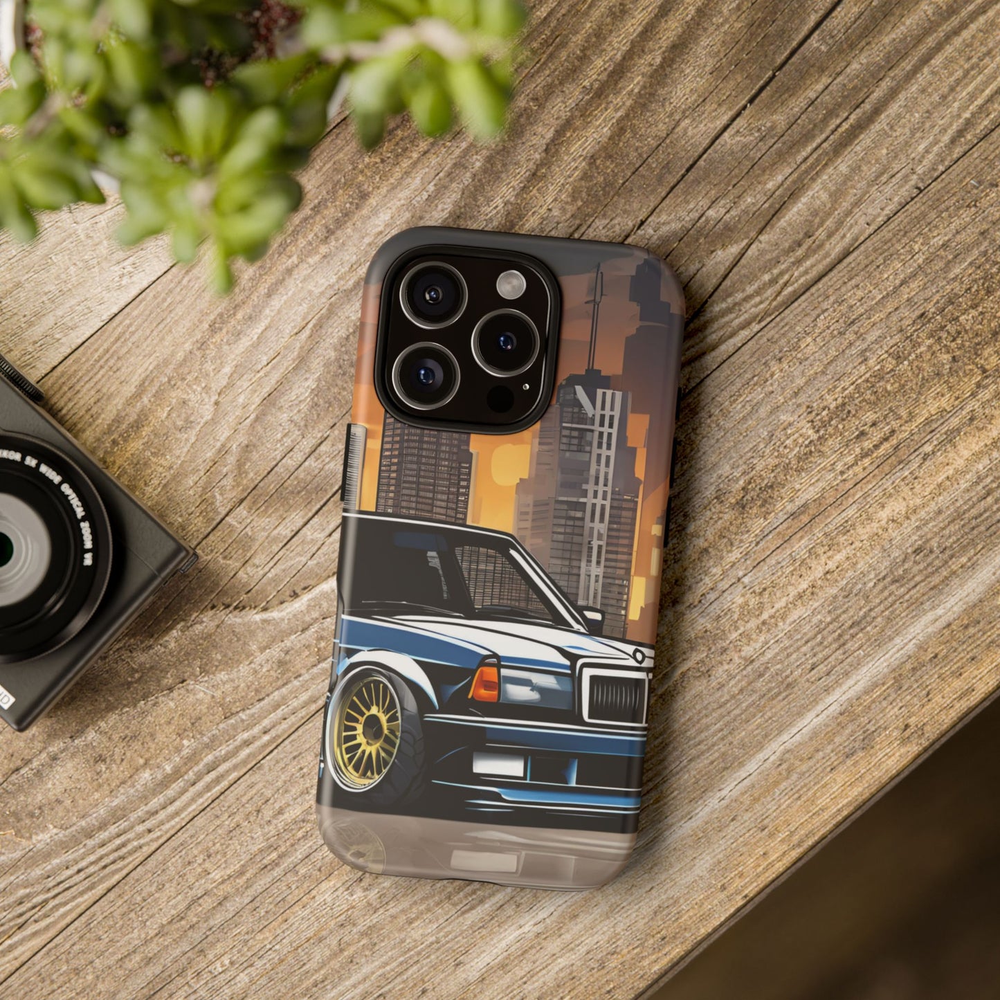 Mercedes Benz 190e Evo-Dual Layer Ultra Tough Phone Case iPhone 16 Pro Matte Printify by The Night Shift Automotive Apparel