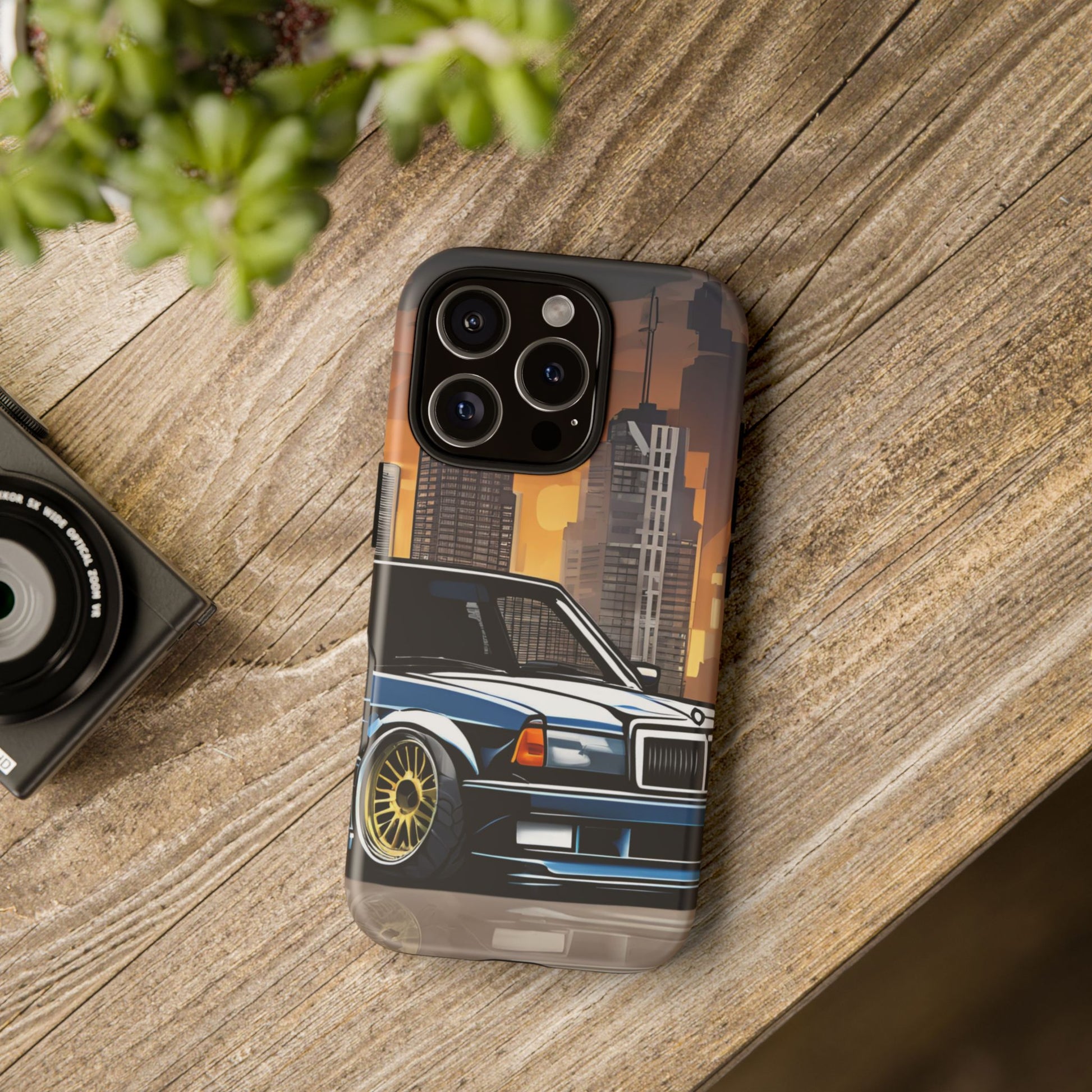 Mercedes Benz 190e Evo-Dual Layer Ultra Tough Phone Case iPhone 16 Pro Matte Printify by The Night Shift Automotive Apparel
