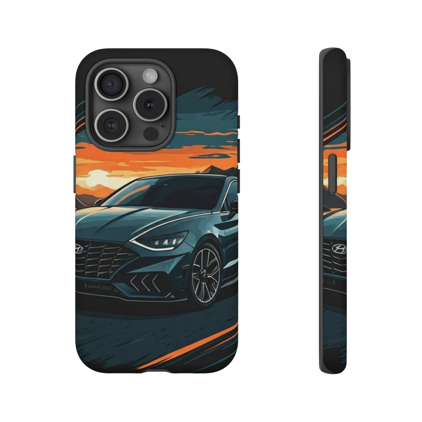 Hyundai Sonata-Sunset Drive-Dual Layer Ultra Tough Phone Case Printify by The Night Shift Automotive Apparel