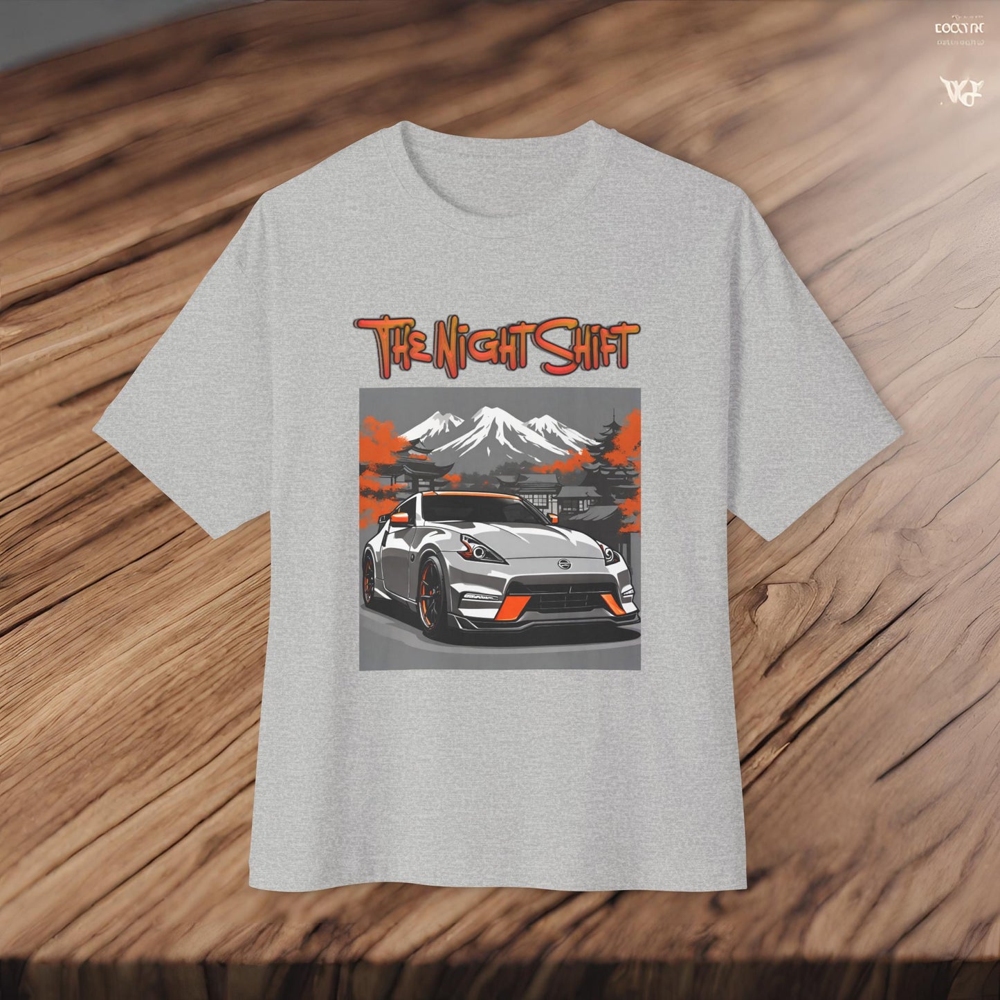 Nissan 370z Nismo- Premium, Ultra Soft Unisex Oversized Boxy Tee Printify by The Night Shift Automotive Apparel